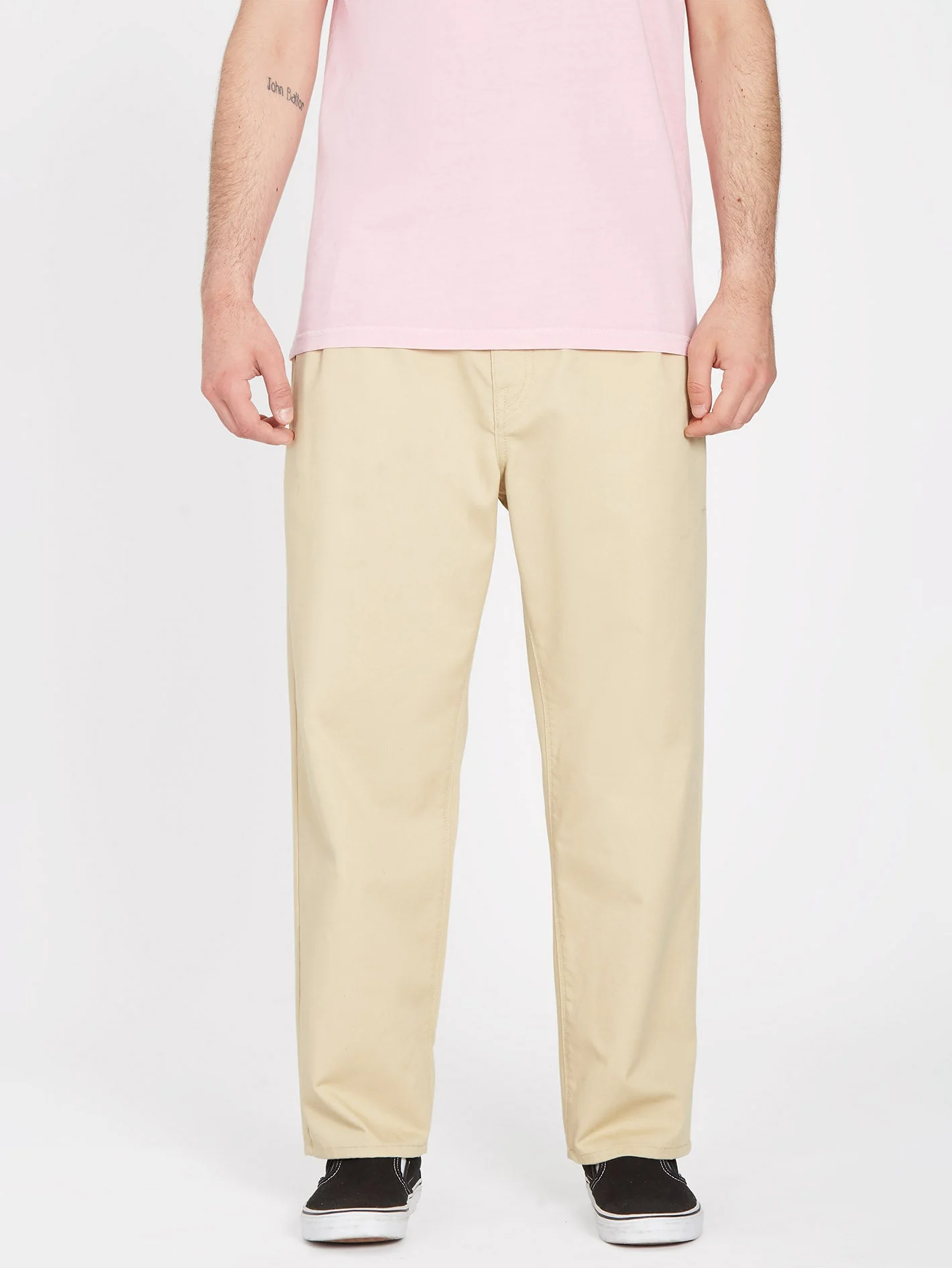 Pantalon Pleated Chino - ALMOND - Image 9