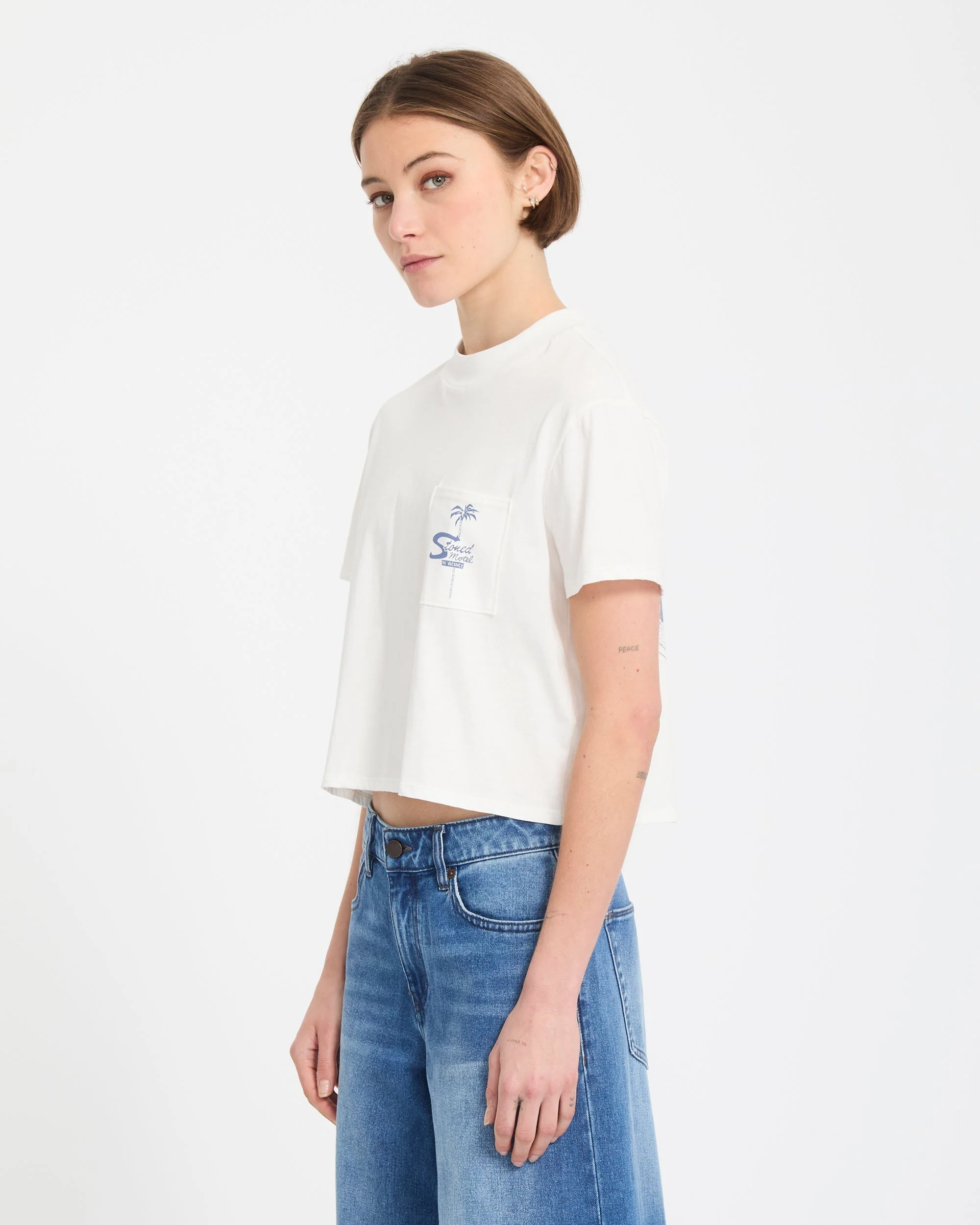 T-shirt Pocket Dial - Vintage White - Image 4