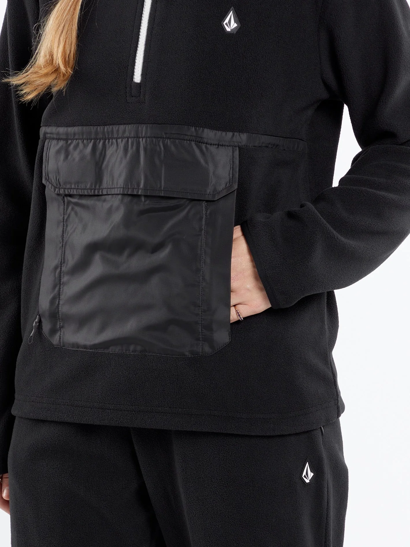Sweat Polar Half-Zipped - BLACK - Image 3