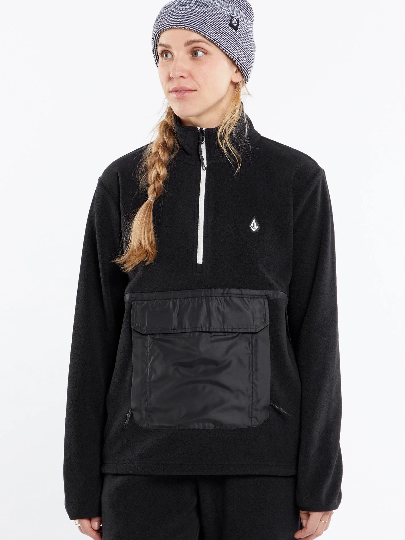 Sweat Polar Half-Zipped - BLACK - Image 4
