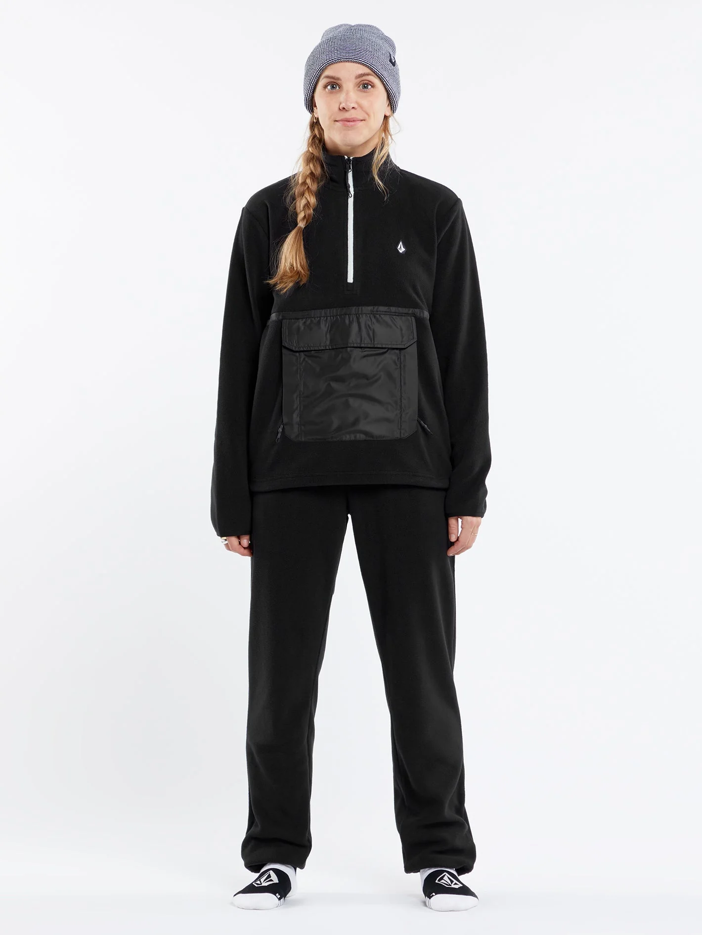 Sweat Polar Half-Zipped - BLACK - Image 5