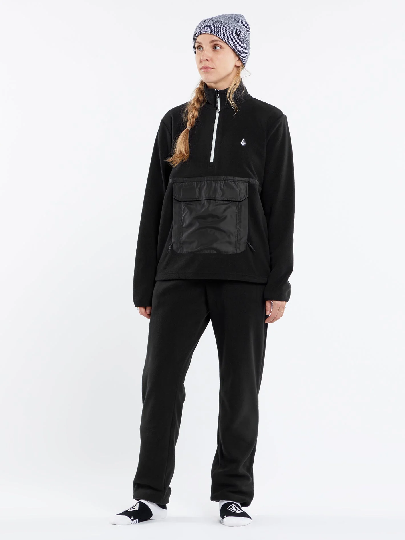 Sweat Polar Half-Zipped - BLACK - Image 6