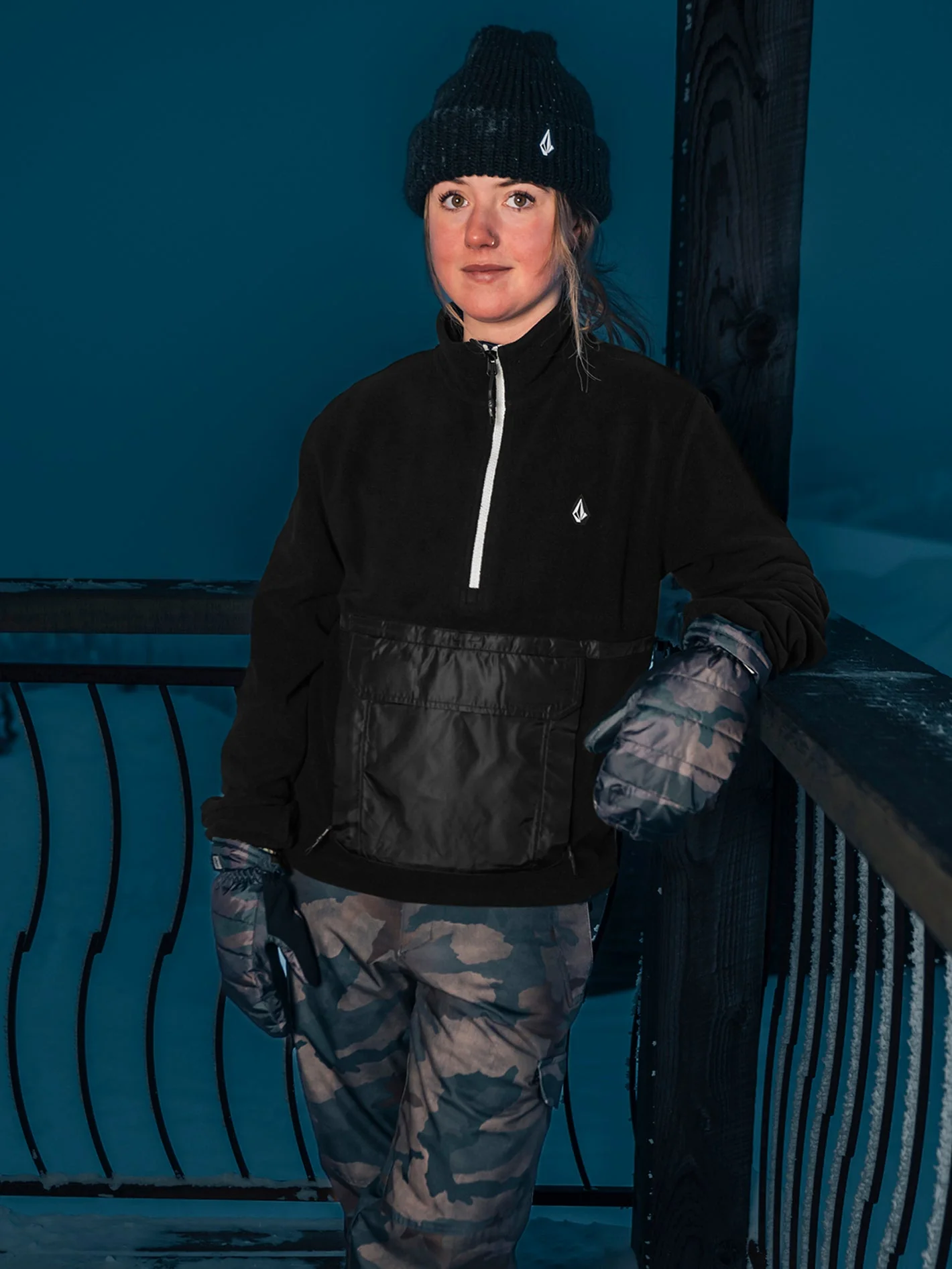 Sweat Polar Half-Zipped - BLACK - Image 8