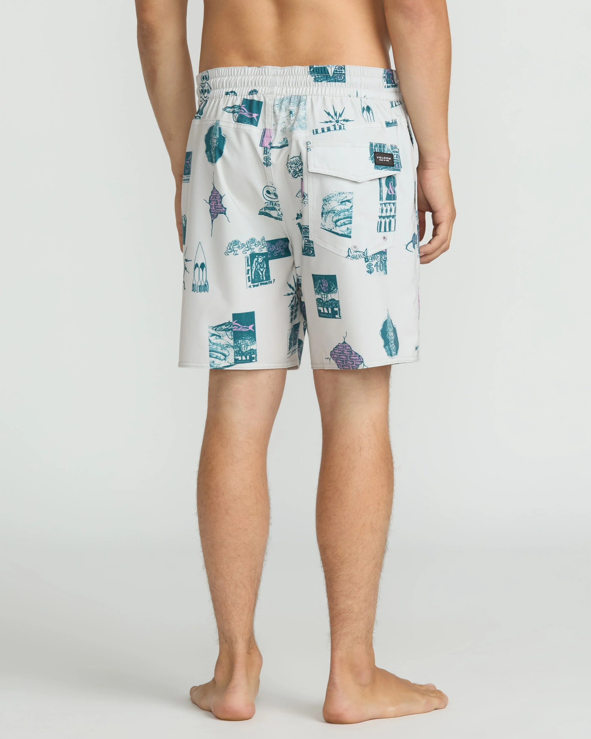 Boardshort Psyche Cotton Trunk 17" - Stone - Image 2