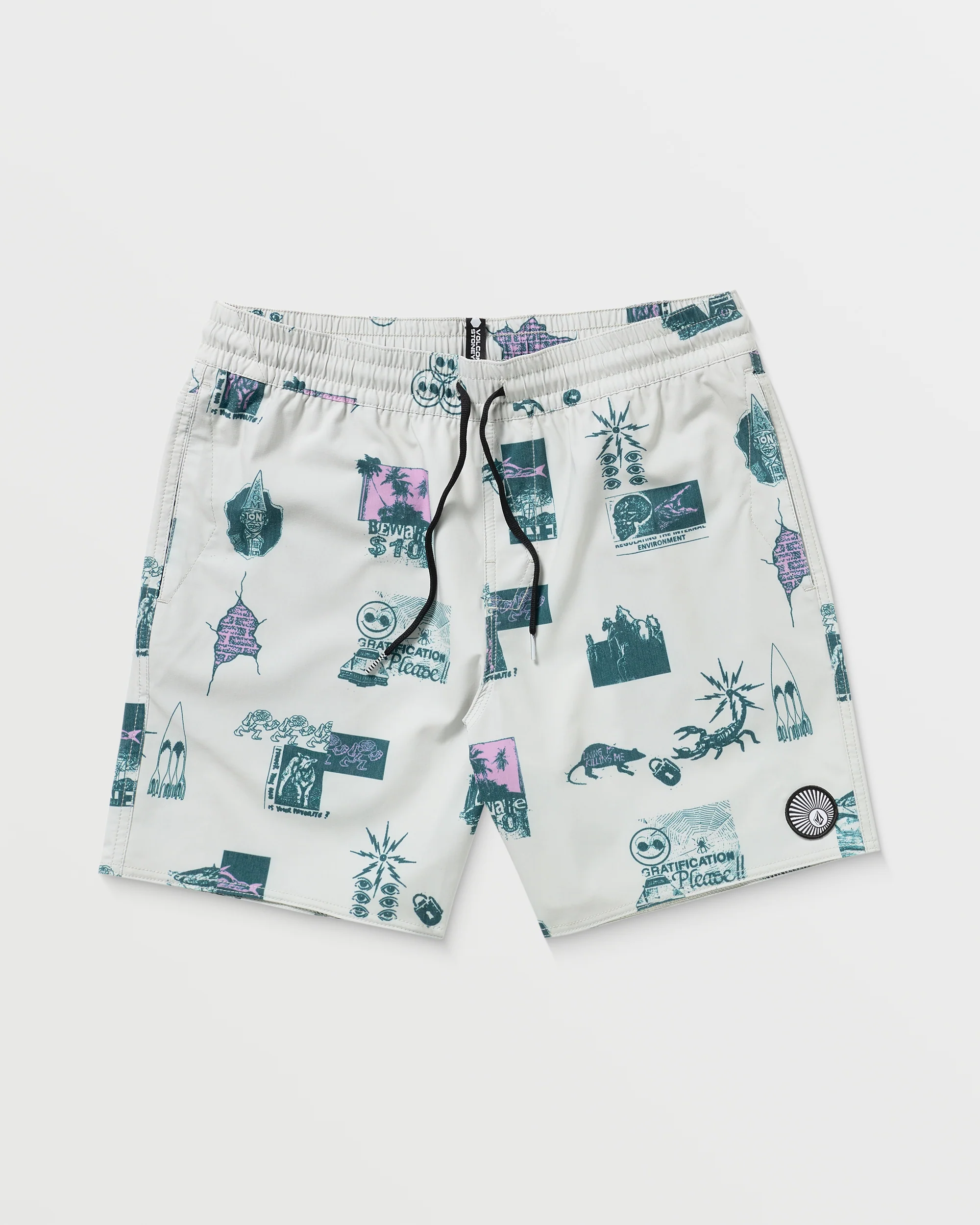 Boardshort Psyche Cotton Trunk 17" - Stone - Image 7
