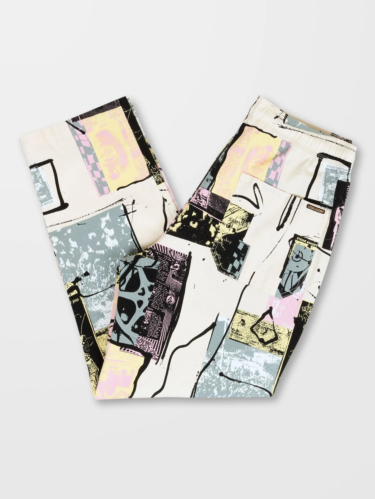 Pantalon Psychstone Elasticated Waist - WHITECAP GREY - Image 4