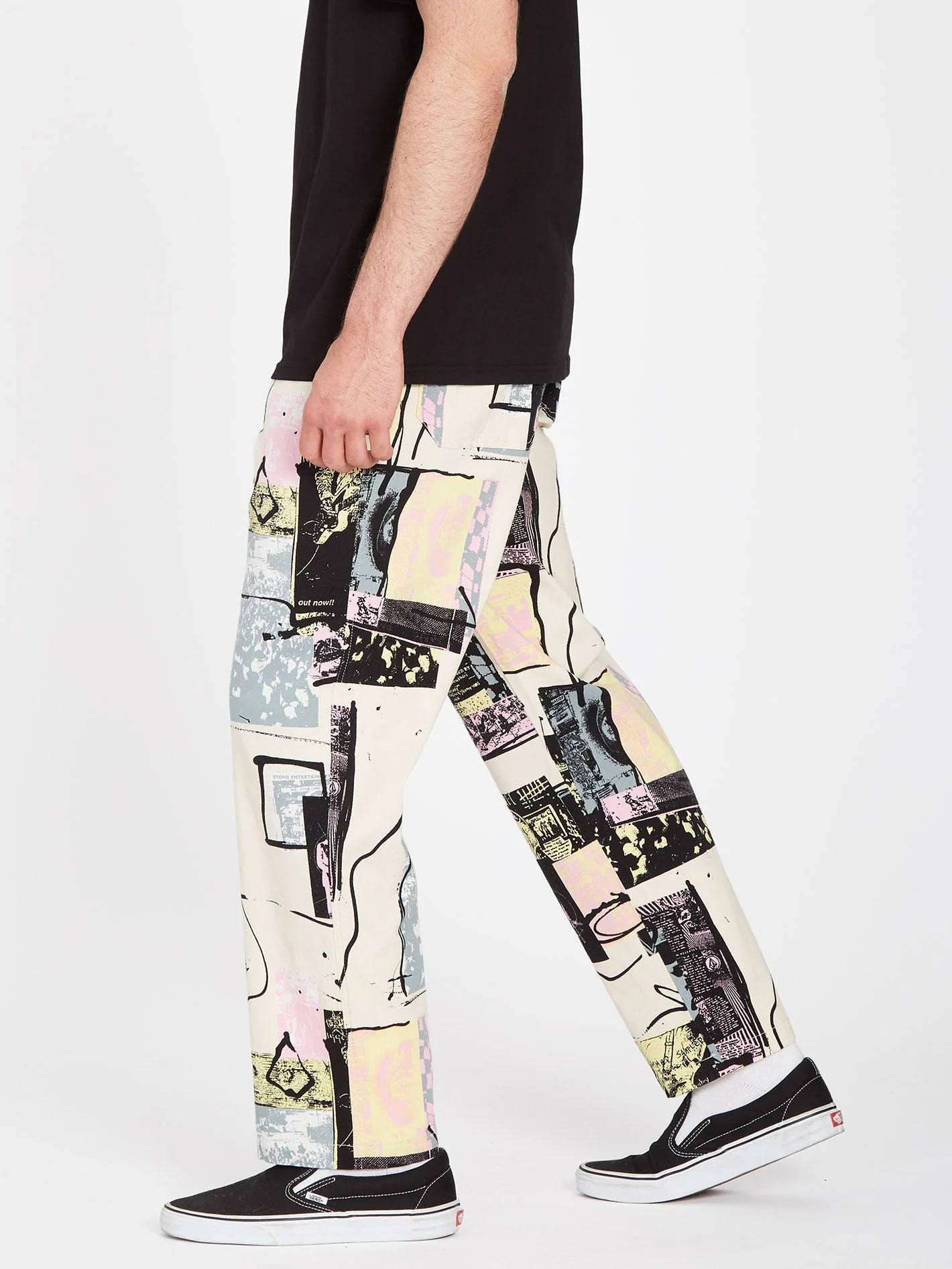 Pantalon Psychstone Elasticated Waist - WHITECAP GREY - Image 5