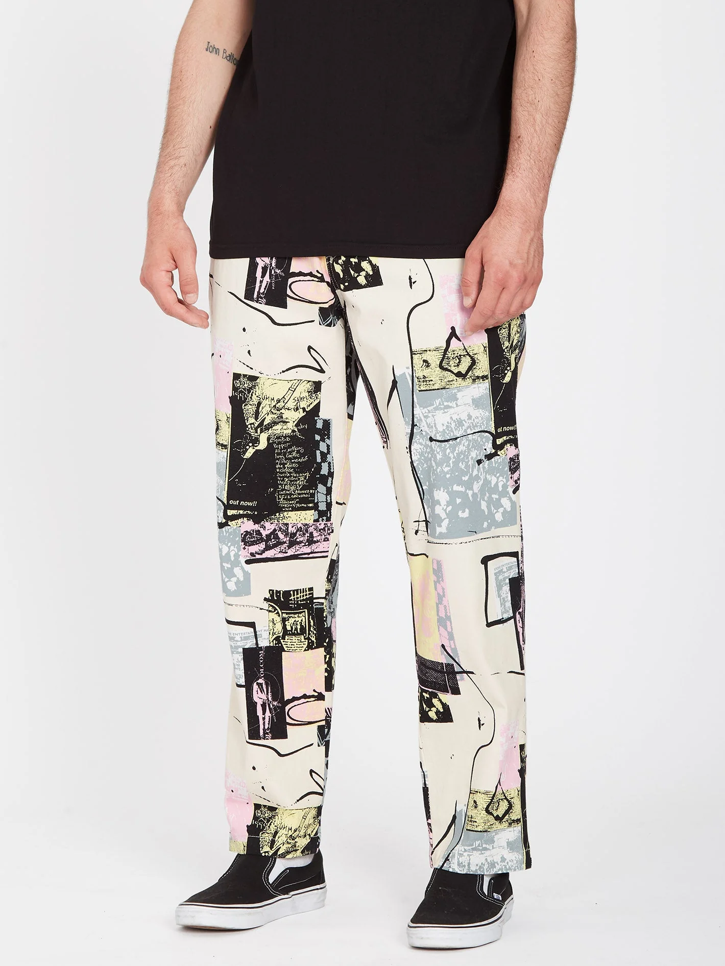 Pantalon Psychstone Elasticated Waist - WHITECAP GREY - Image 8
