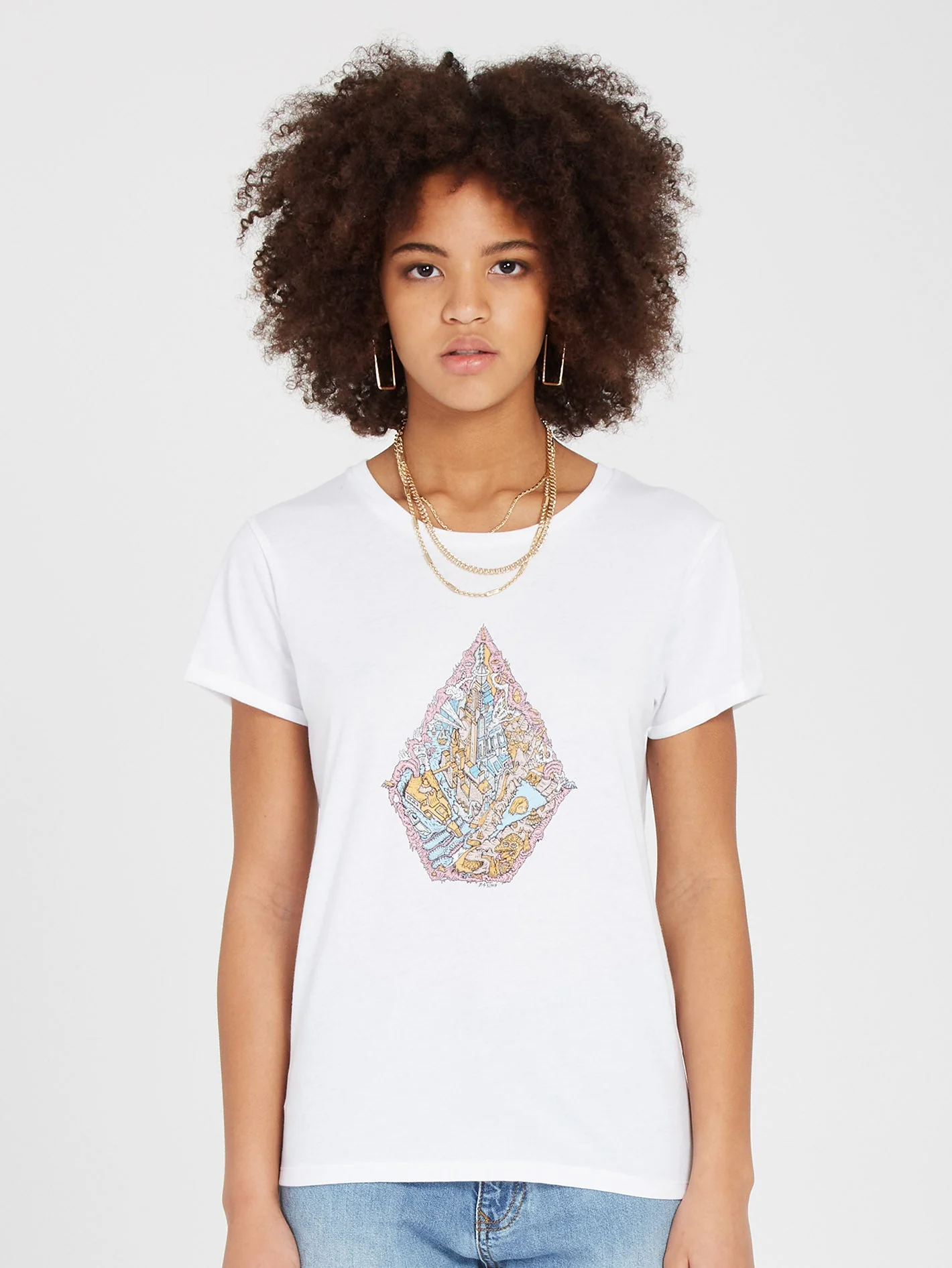 T-shirt Radical Daze - WHITE