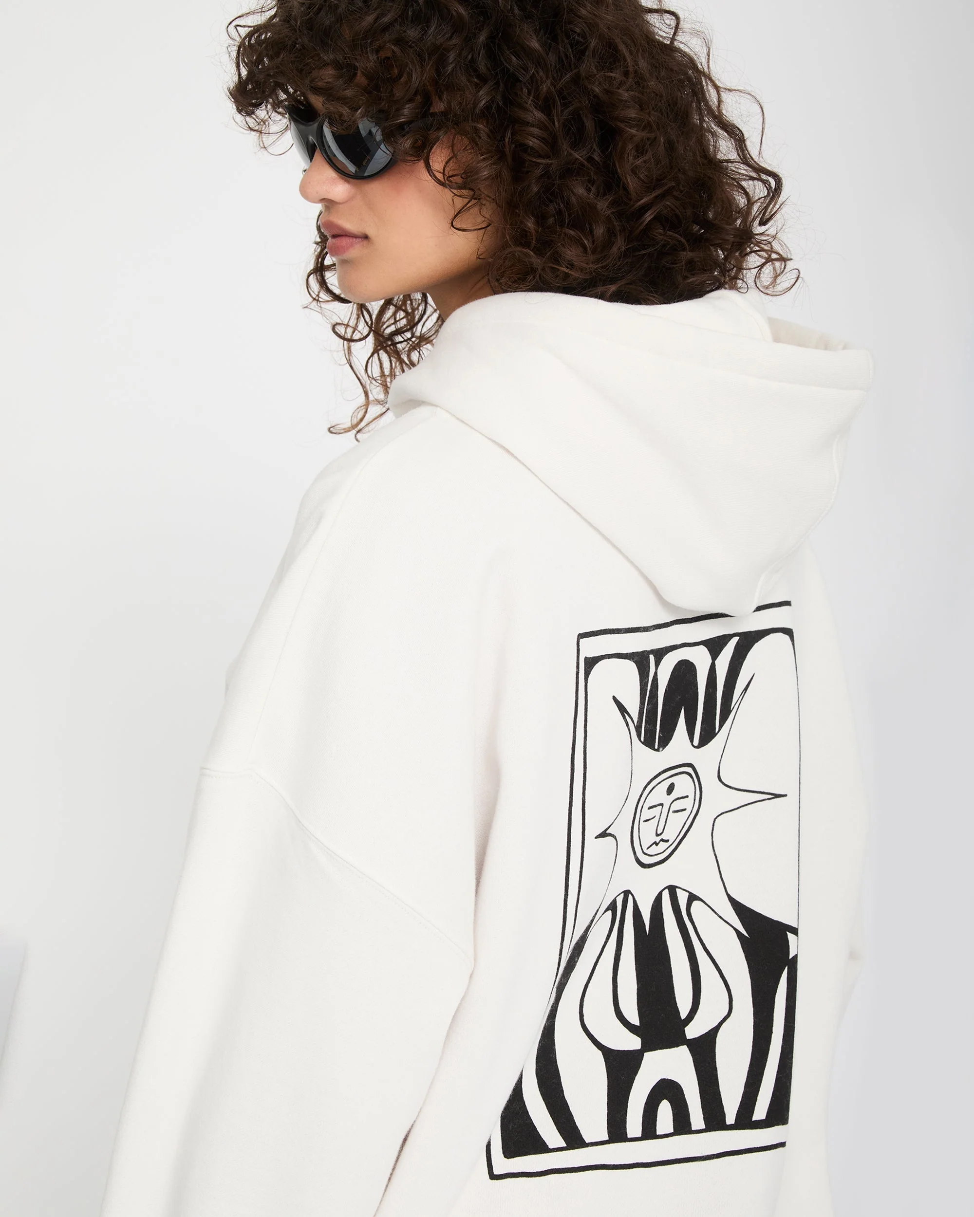 Sweat à capuche Radical Daze Up - Off White - Image 9