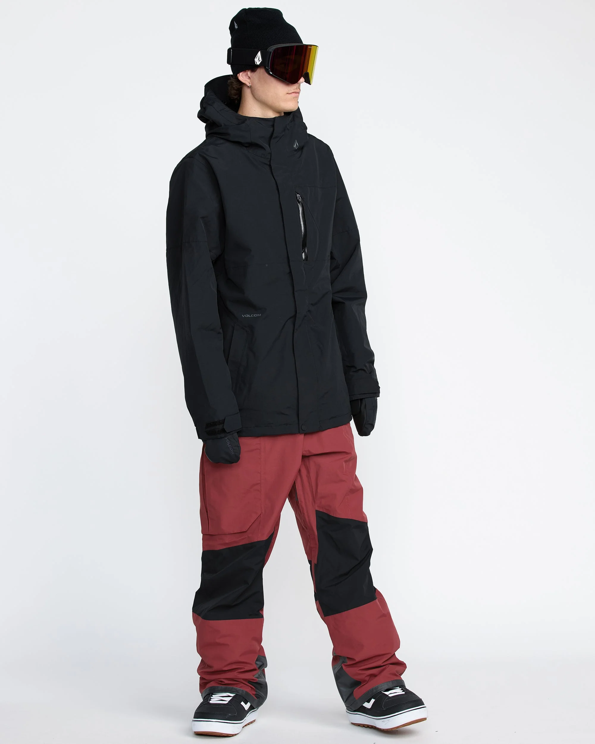 Salopette de snow Gore-Tex Rain - Burnt Red - Image 3