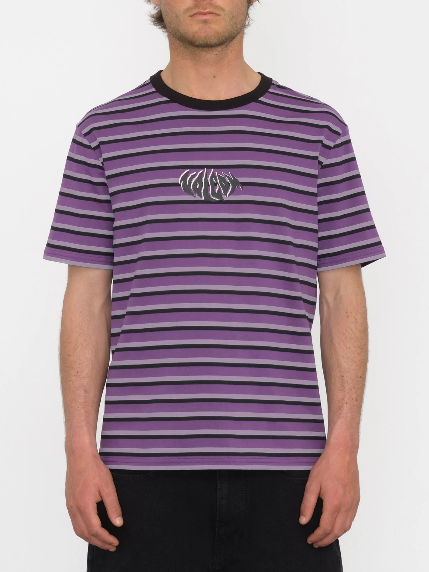 T-shirt Rayeah Stripe - DEEP PURPLE
