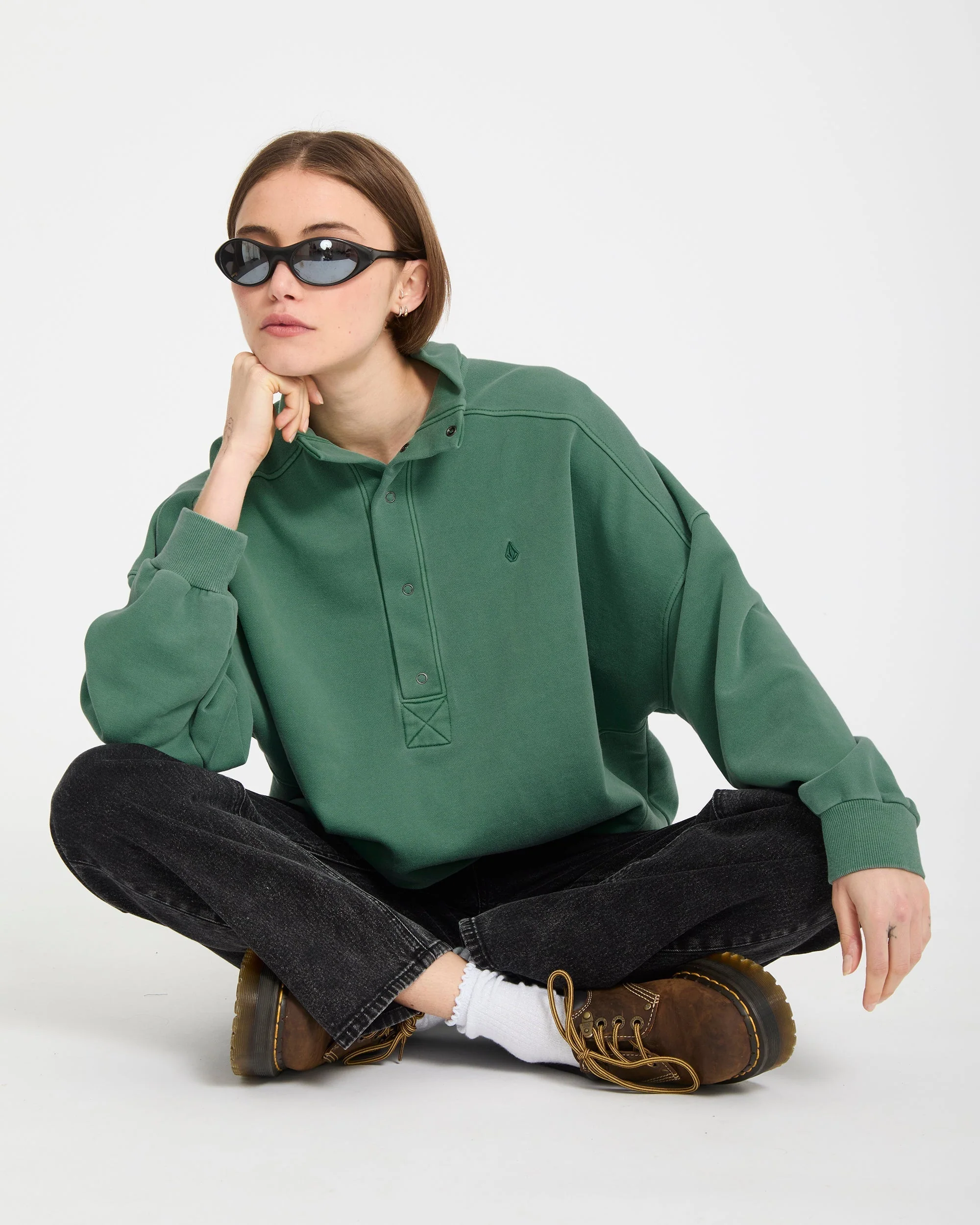 Sweatshirt Reetrostone Up - Evergreen - Image 7