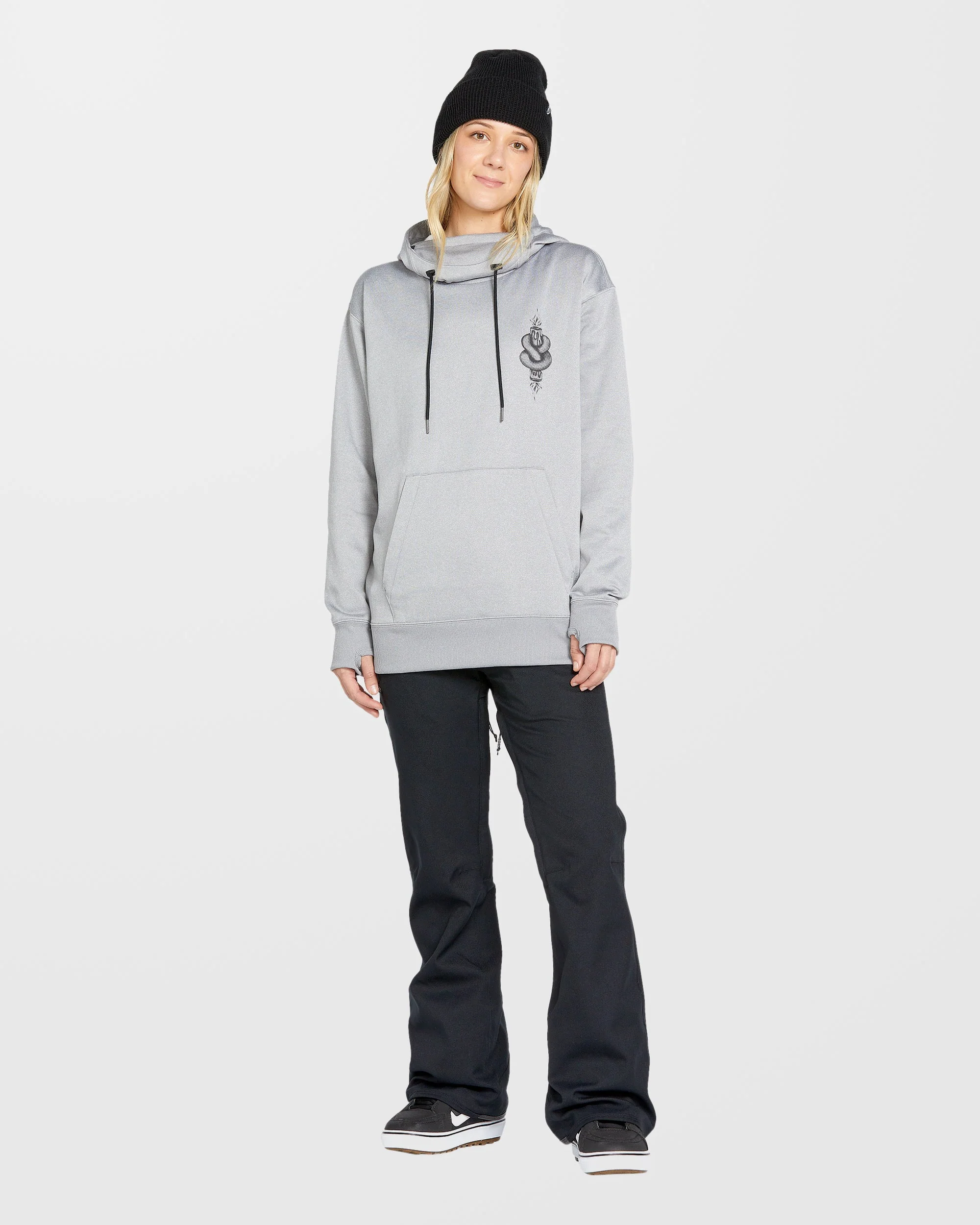 Sweat à capuche Riding Hydro - Heather Grey - Image 3