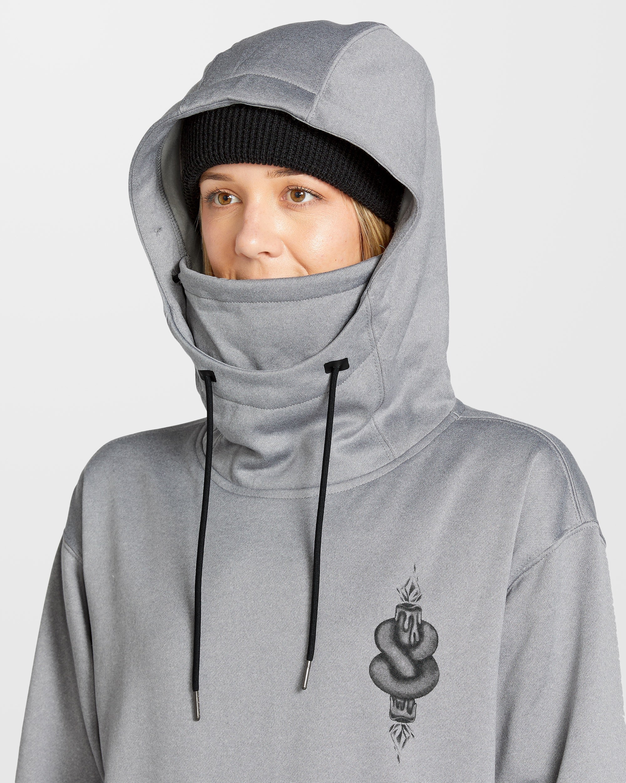 Sweat à capuche Riding Hydro - Heather Grey - Image 5
