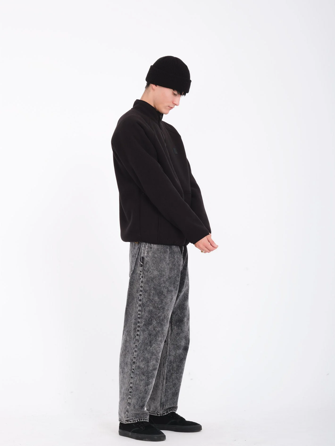 Sweat Sherpa Zippé Runtime Grid - BLACK - Image 6