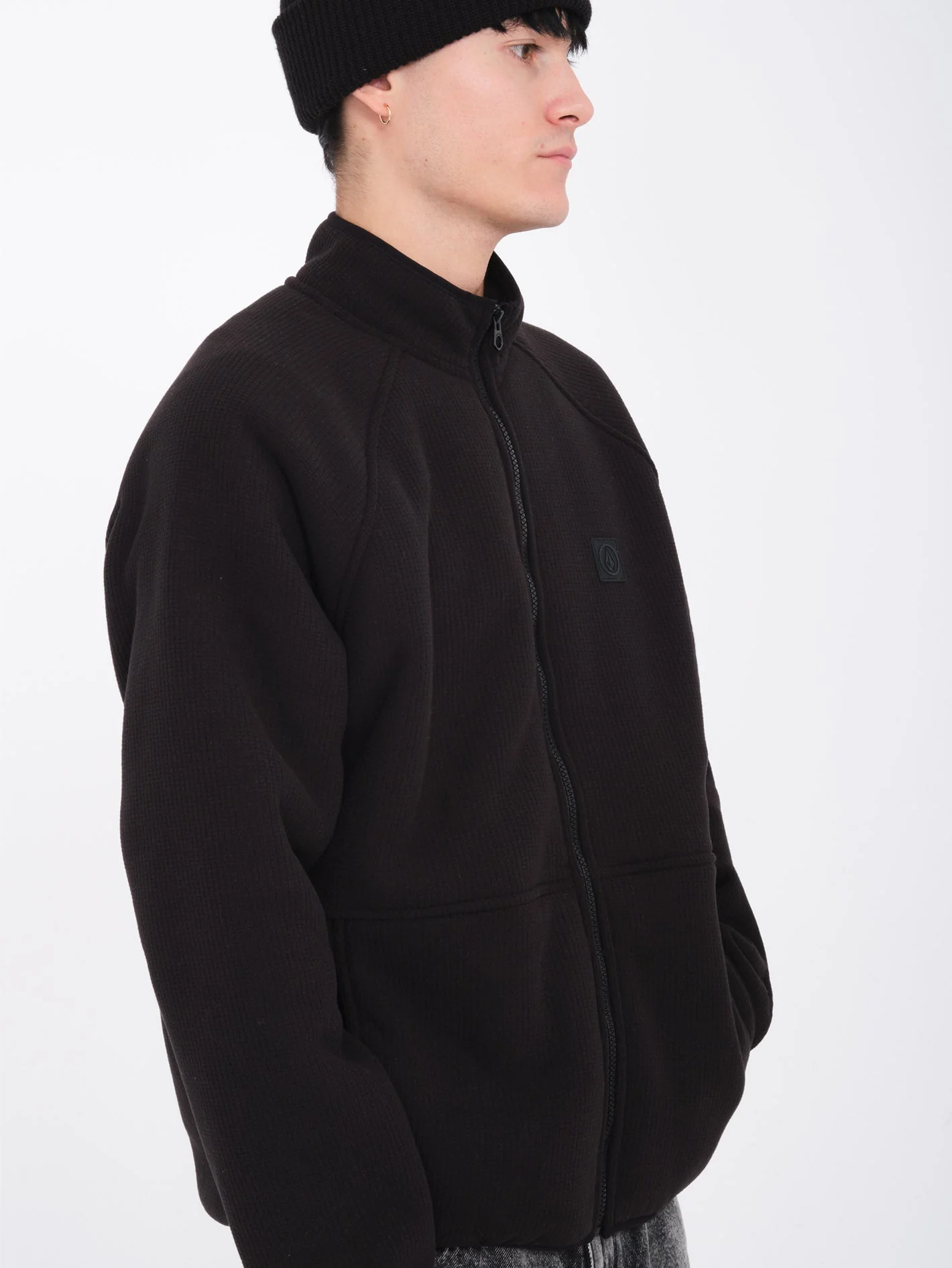 Sweat Sherpa Zippé Runtime Grid - BLACK - Image 7