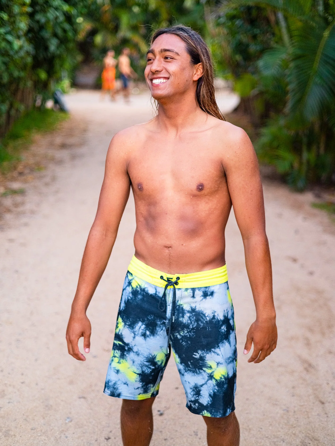 Boardshort Saturate Stoney 19" - LIME TIE DYE - Image 4