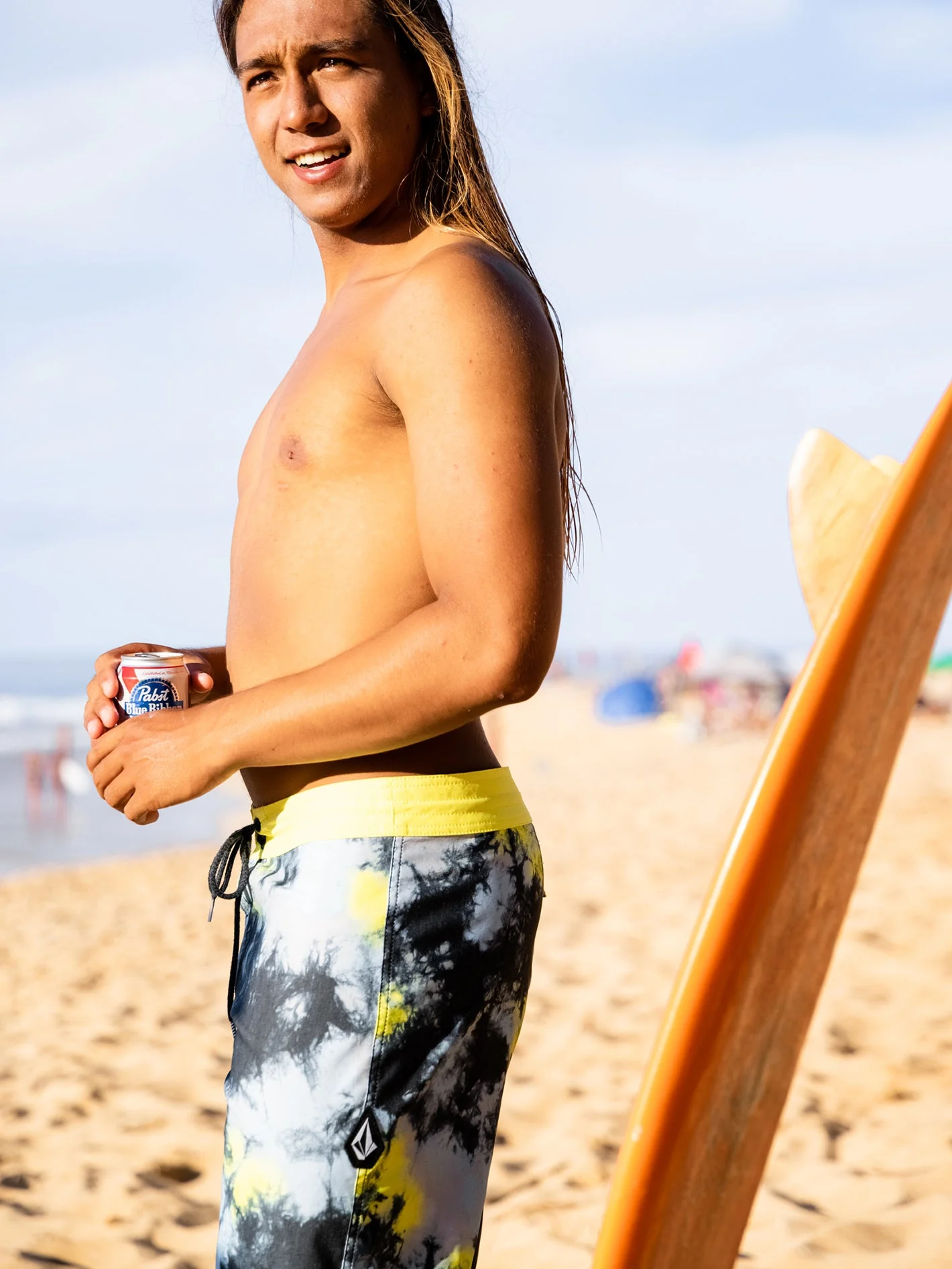 Boardshort Saturate Stoney 19" - LIME TIE DYE - Image 6