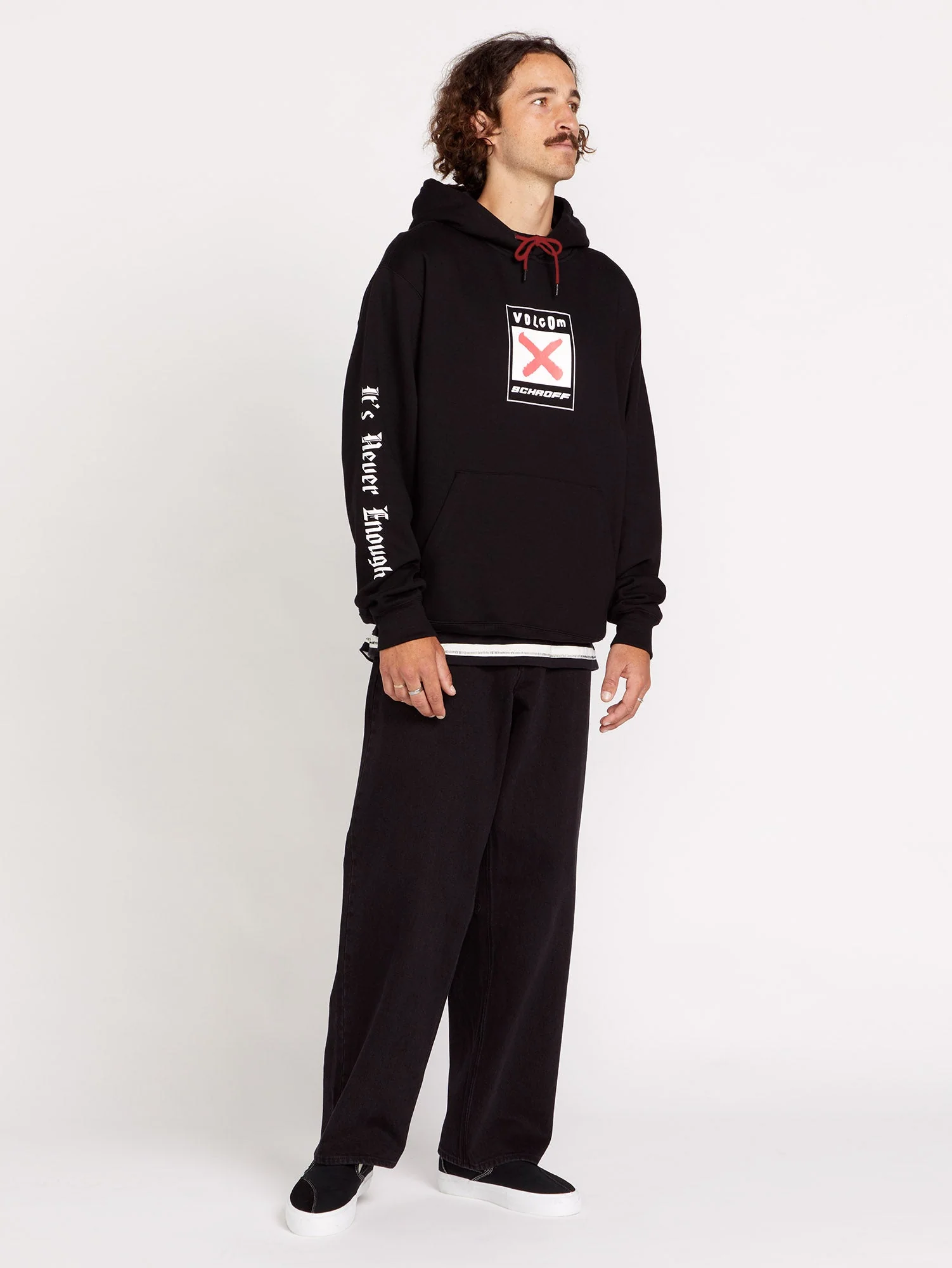Sweat à Capuche Schroff X Volcom - Black - Image 3