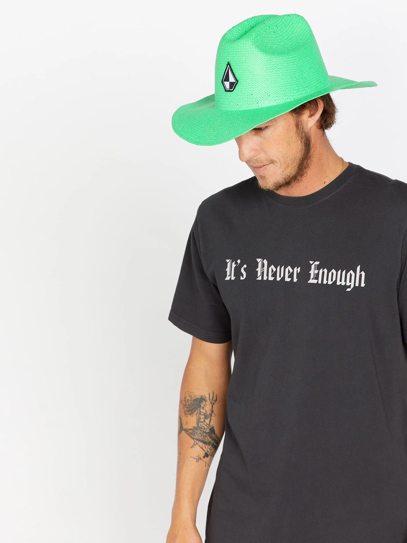 Chapeau de paille Schroff X Volcom - Dusty Aqua - Image 5