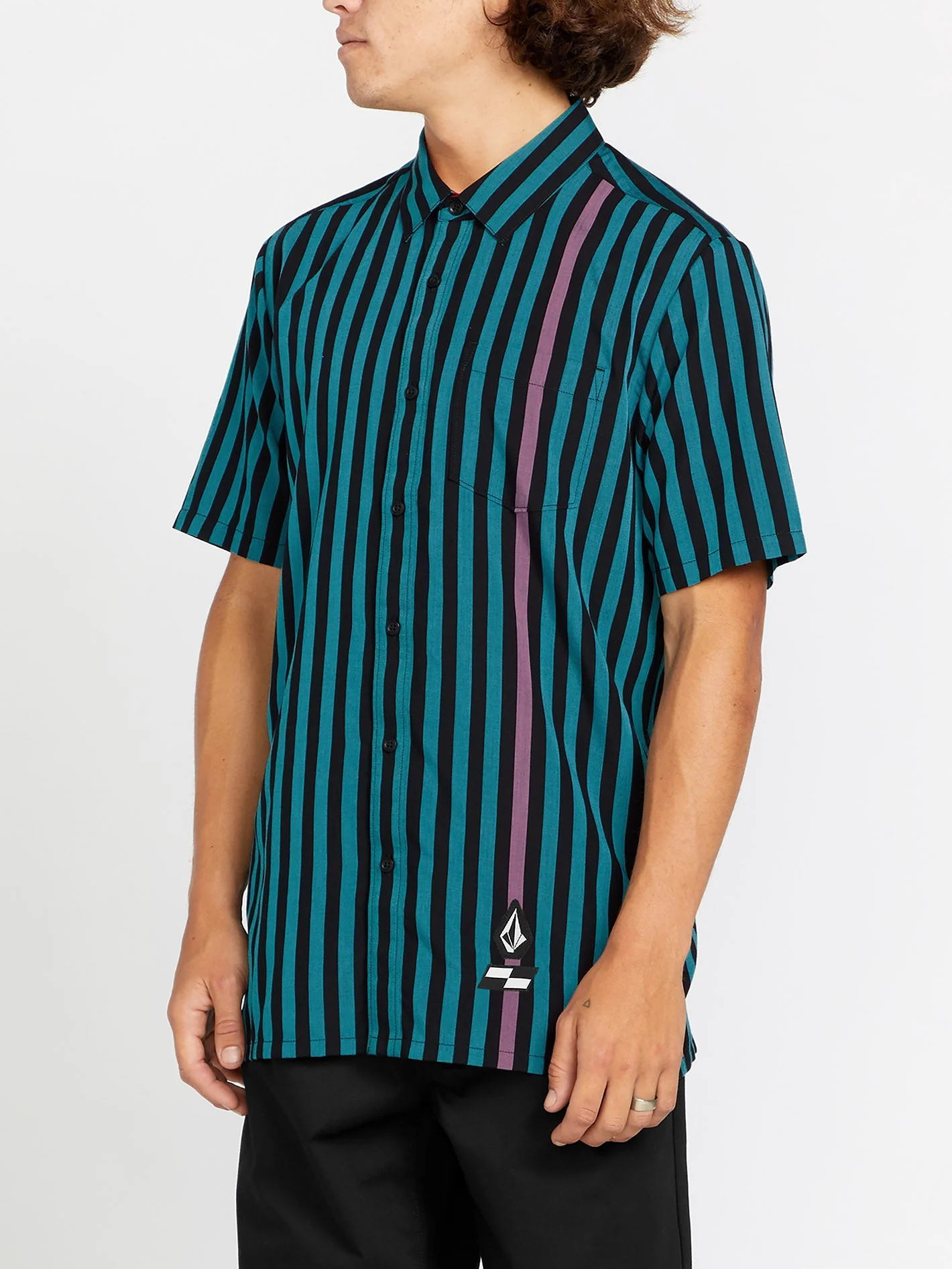 Chemise Schroff X Volcom Stripe - Dusty Aqua - Image 3