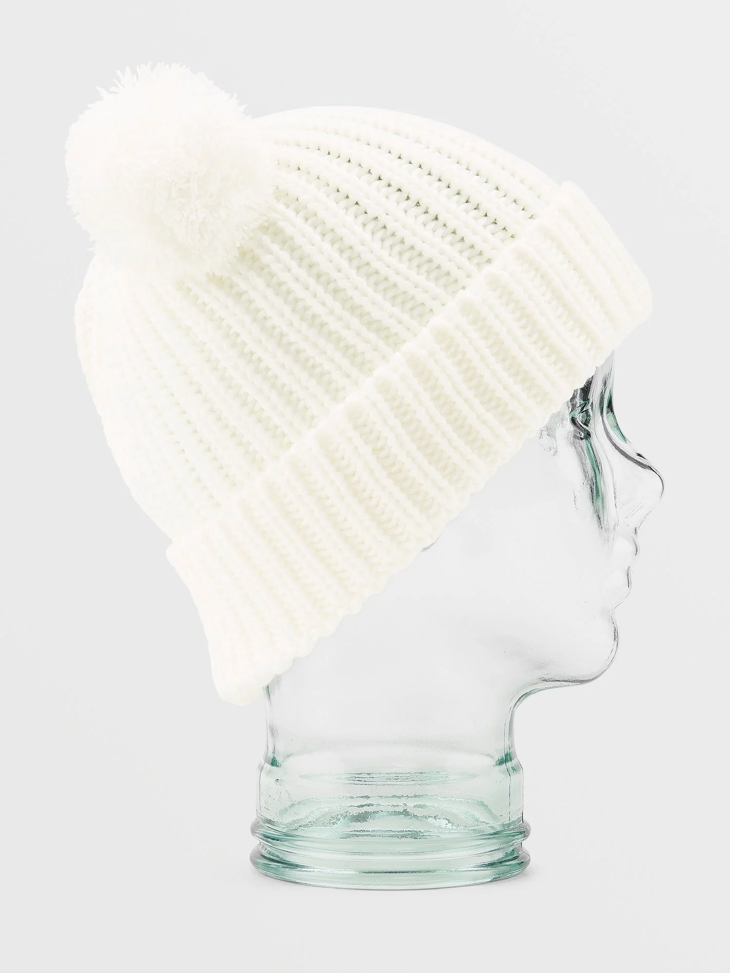 Bonnet Bobble Shreddy Teddy - WHITE - (Enfant) - Image 2