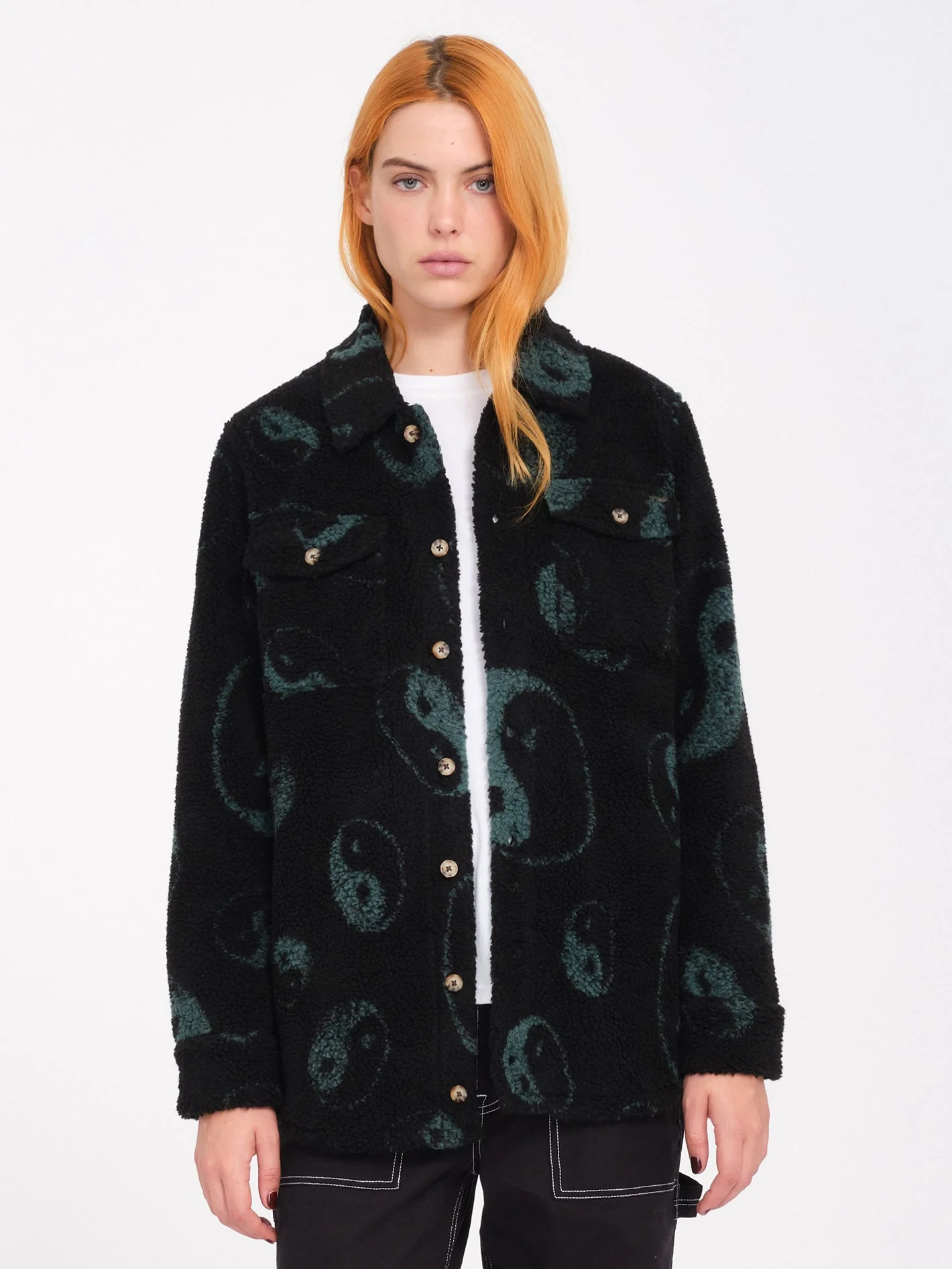 Veste Sherpa Silent - BLACK COMBO - Image 3