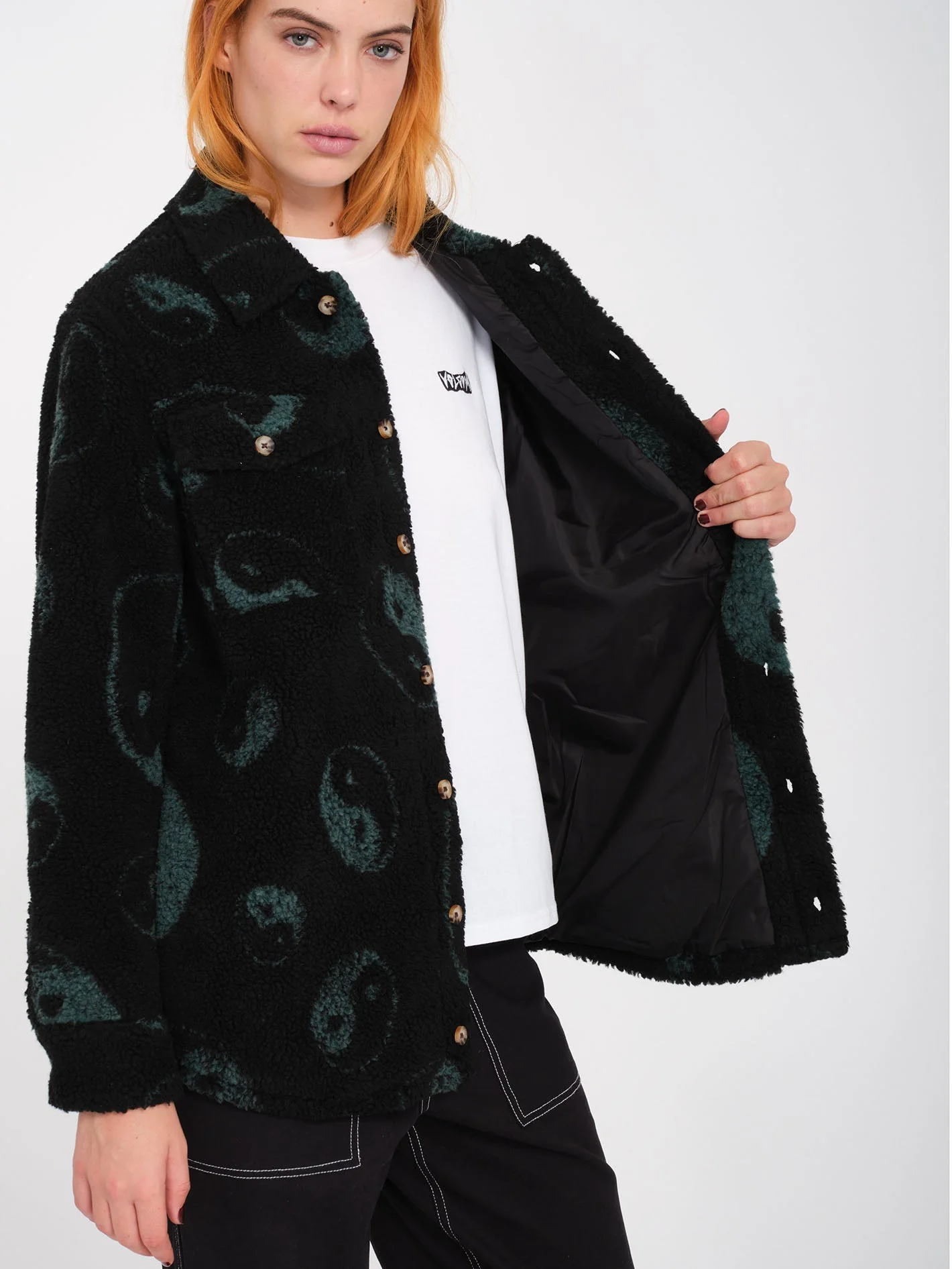 Veste Sherpa Silent - BLACK COMBO - Image 6