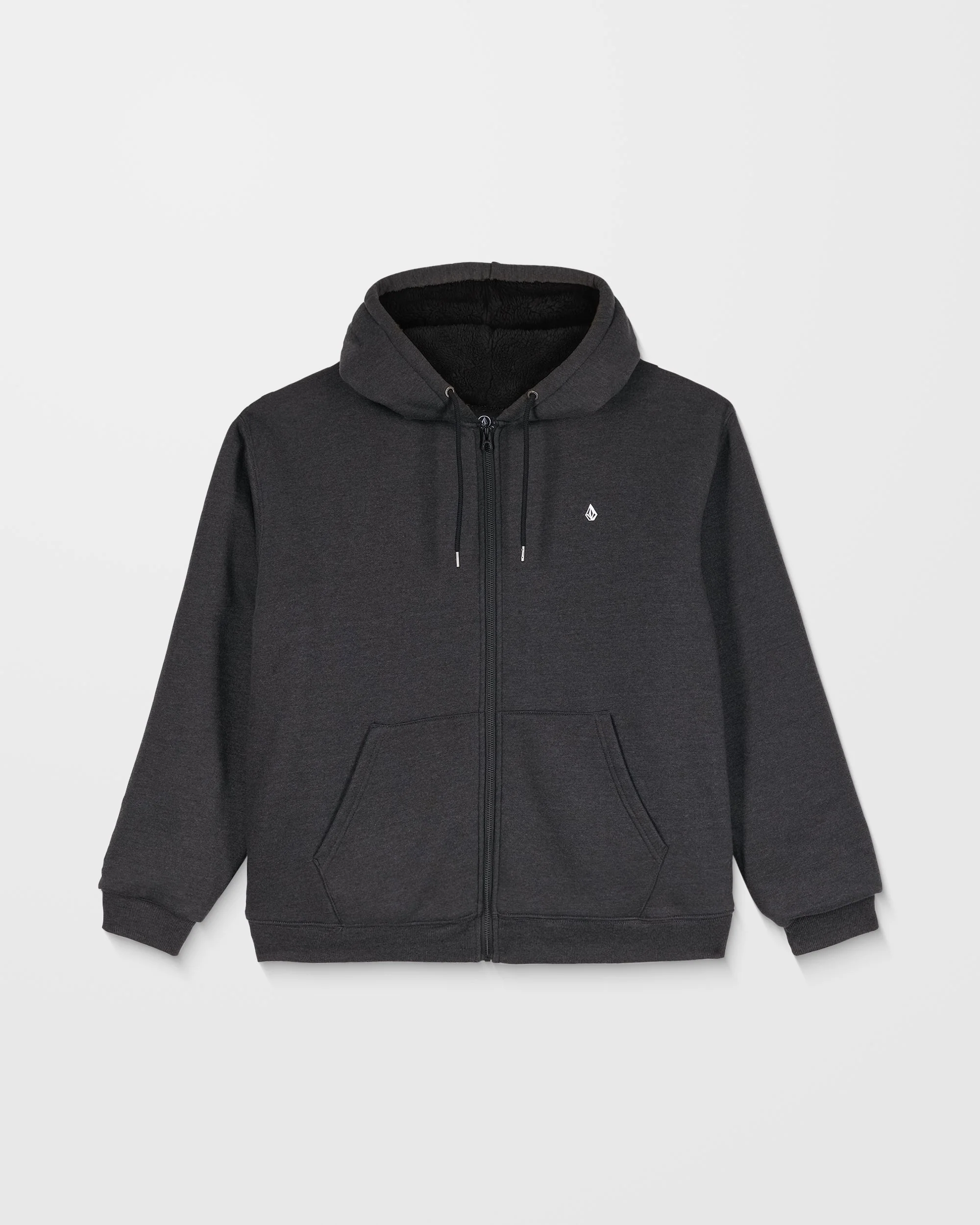 Sweat À Capuche Sherpa Single Stone - Heather Black - Image 8