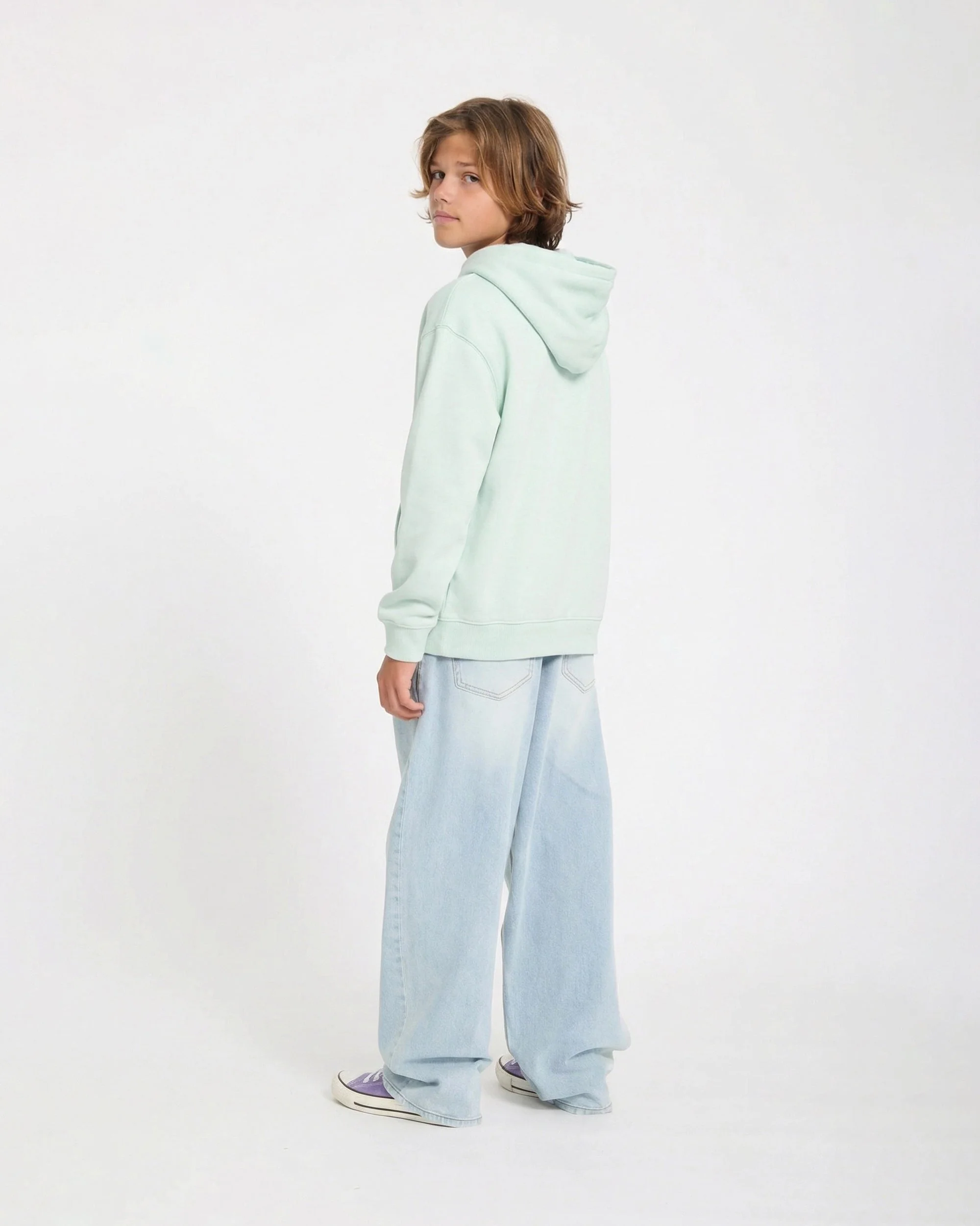 Sweat à capuche Single Stone - Pale Aqua - (ENFANT) - Image 6
