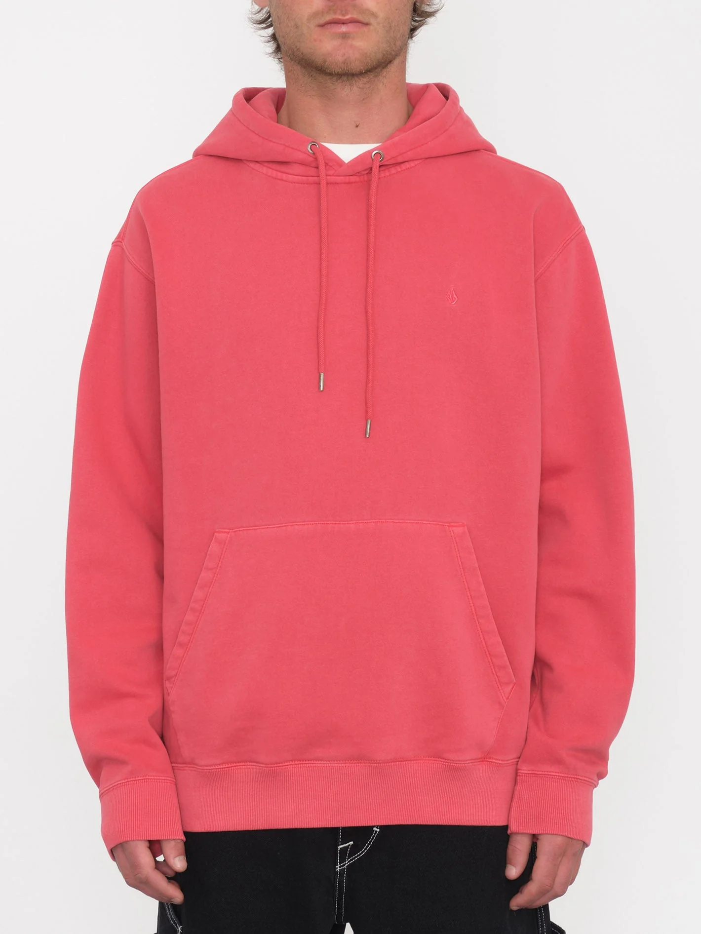Sweat à capuche Single Stone - WASHED RUBY