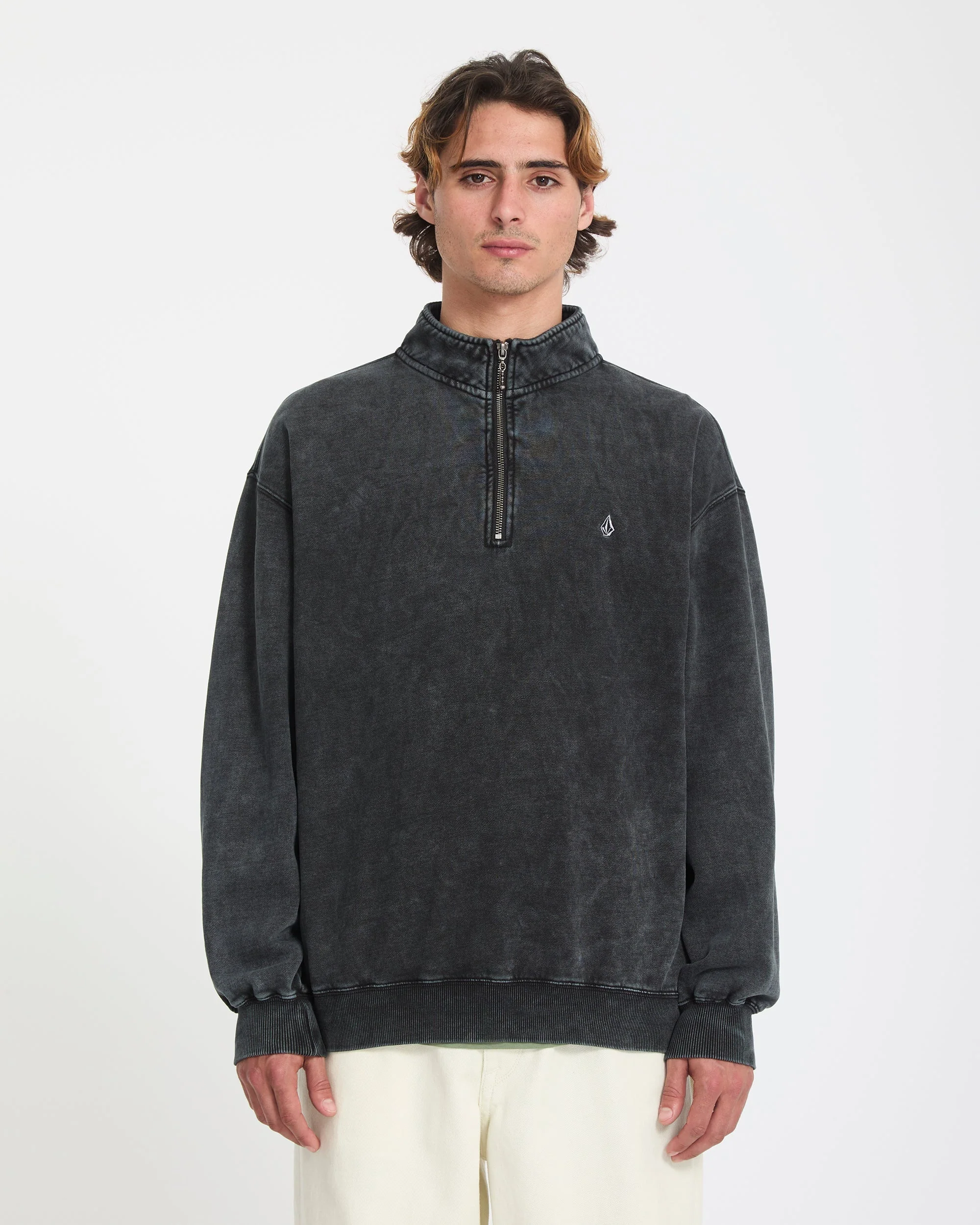 Sweatshirt zippé Single Stone - Light Acid Black - Image 2