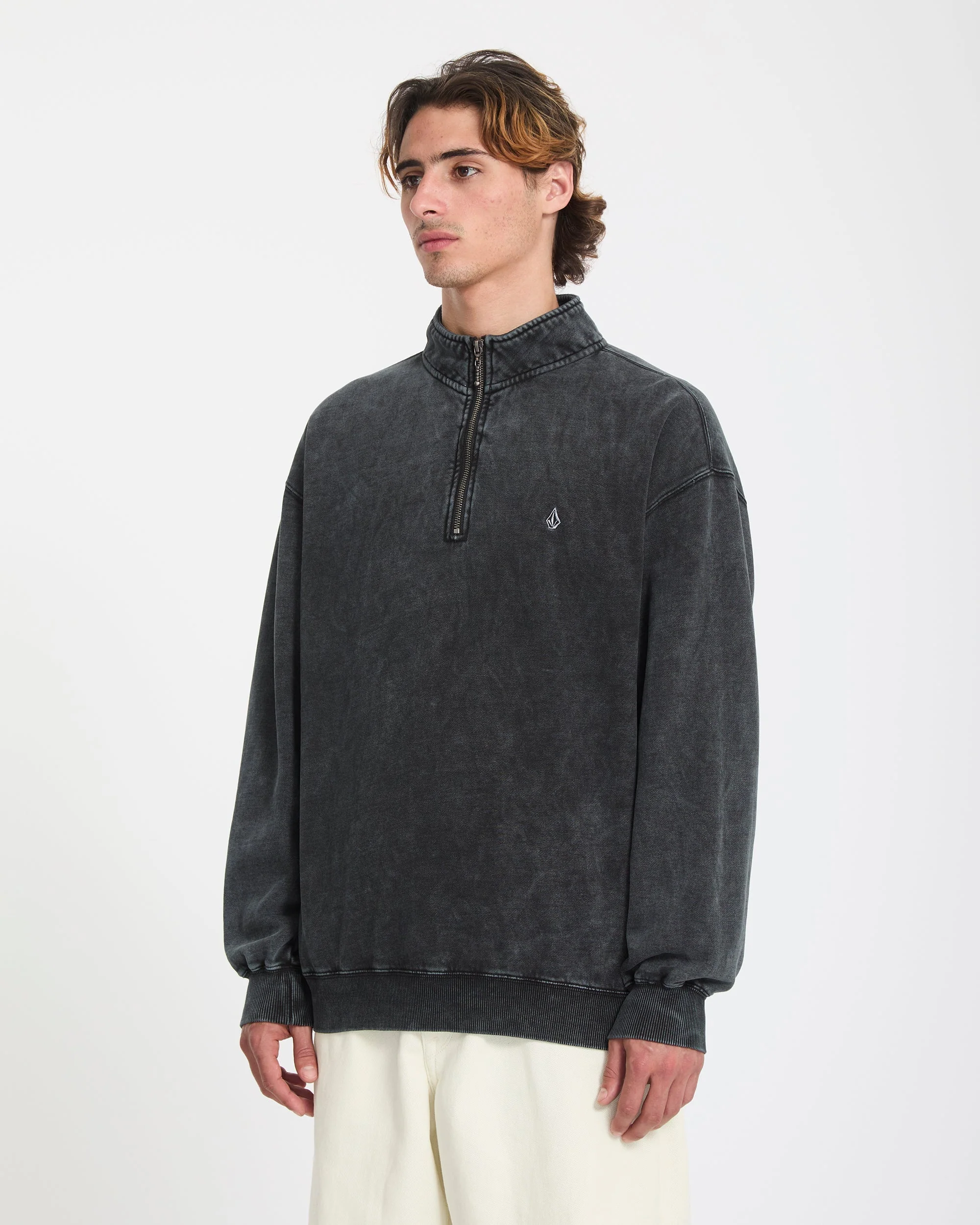 Sweatshirt zippé Single Stone - Light Acid Black - Image 4