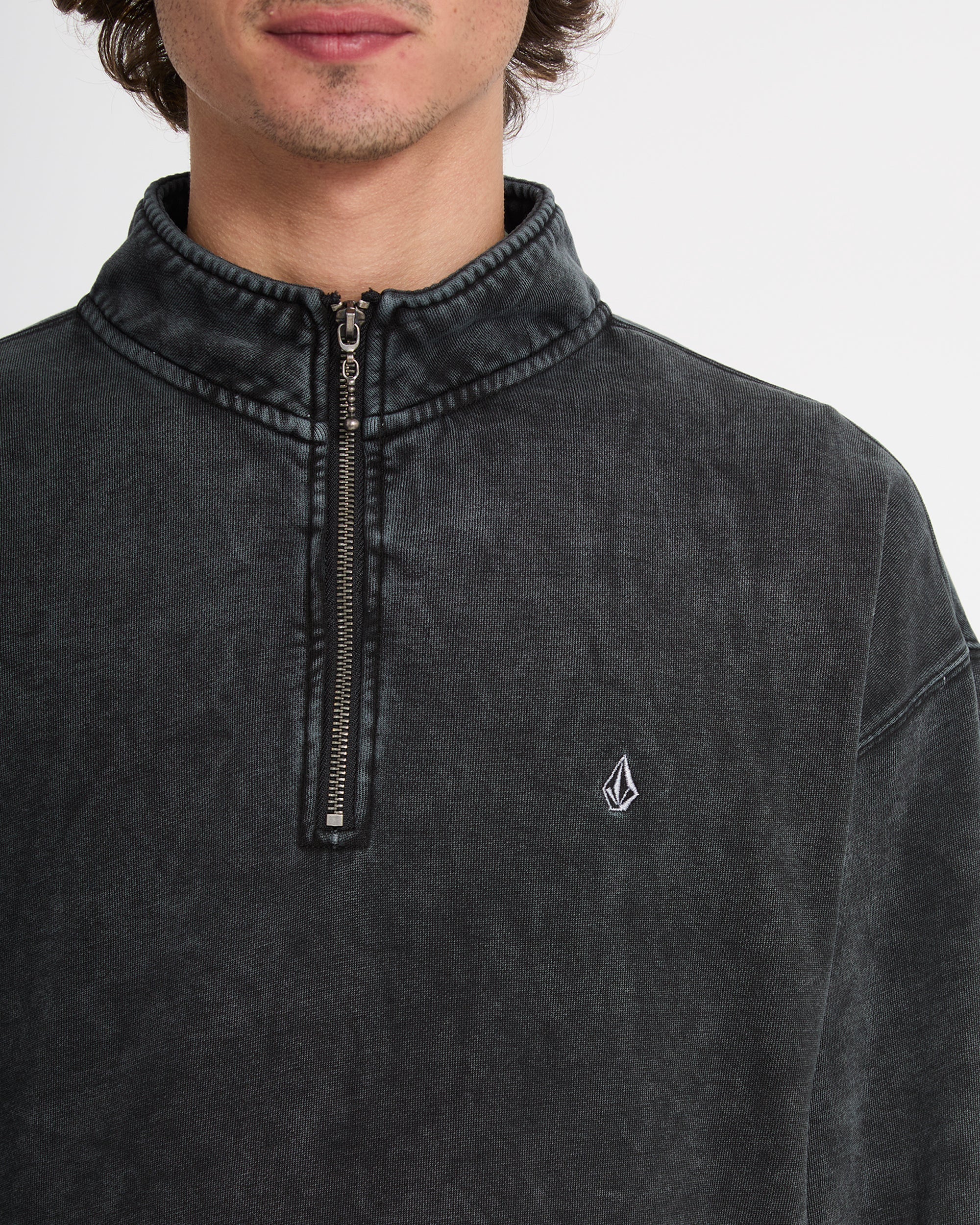 Sweatshirt zippé Single Stone - Light Acid Black - Image 5