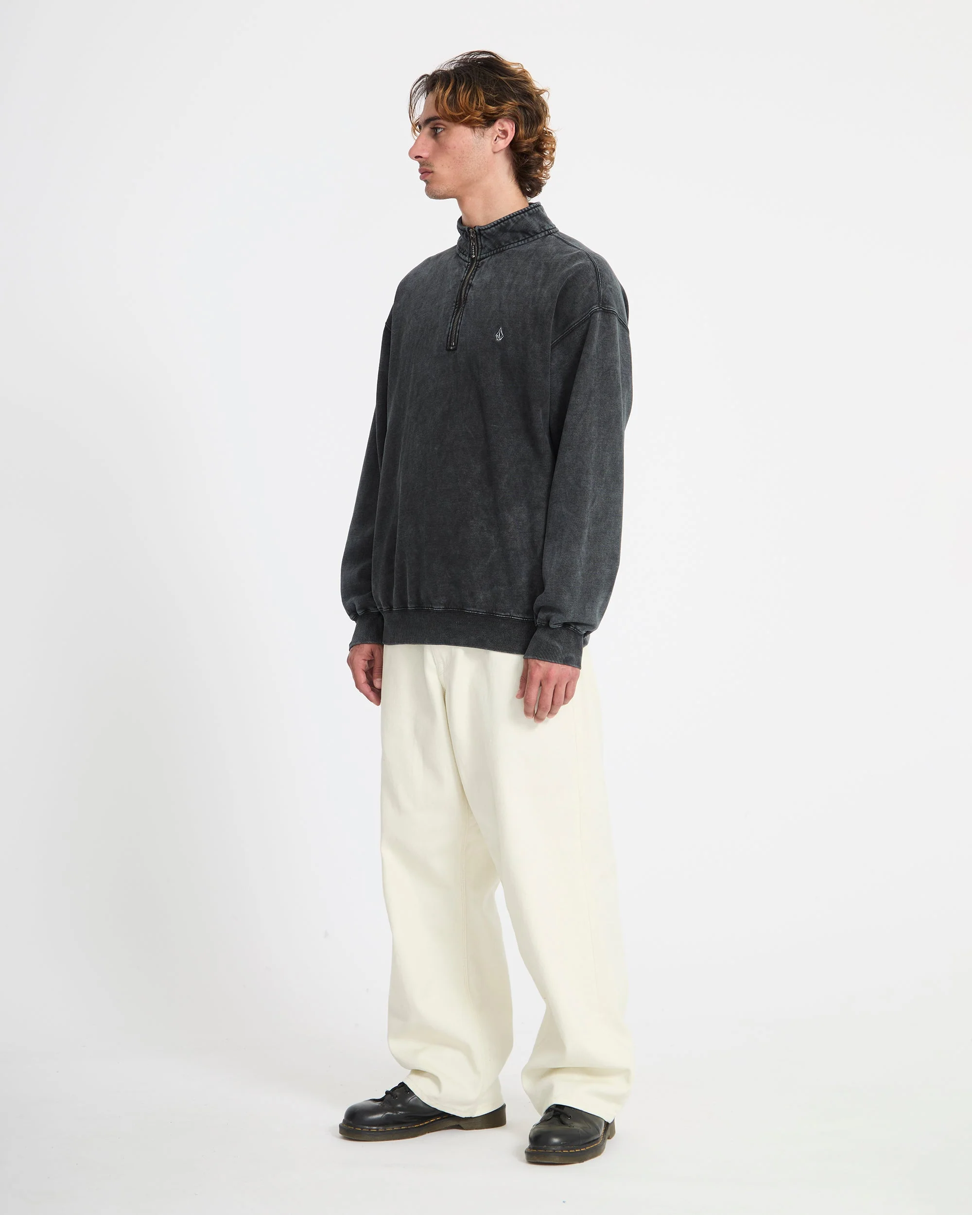 Sweatshirt zippé Single Stone - Light Acid Black - Image 6