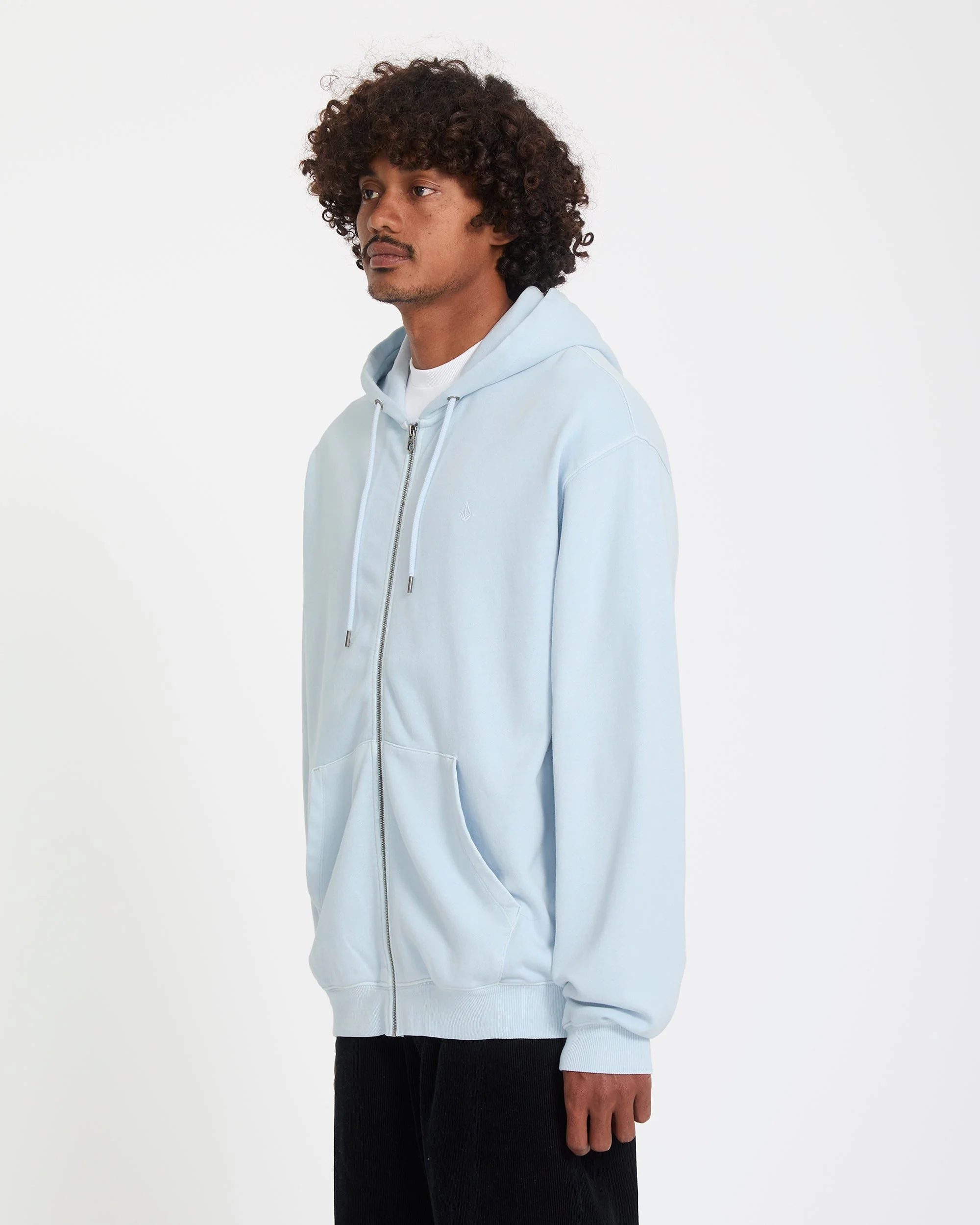 Sweat à capuche zippé Single Stone - Light Blue Acid - Image 5