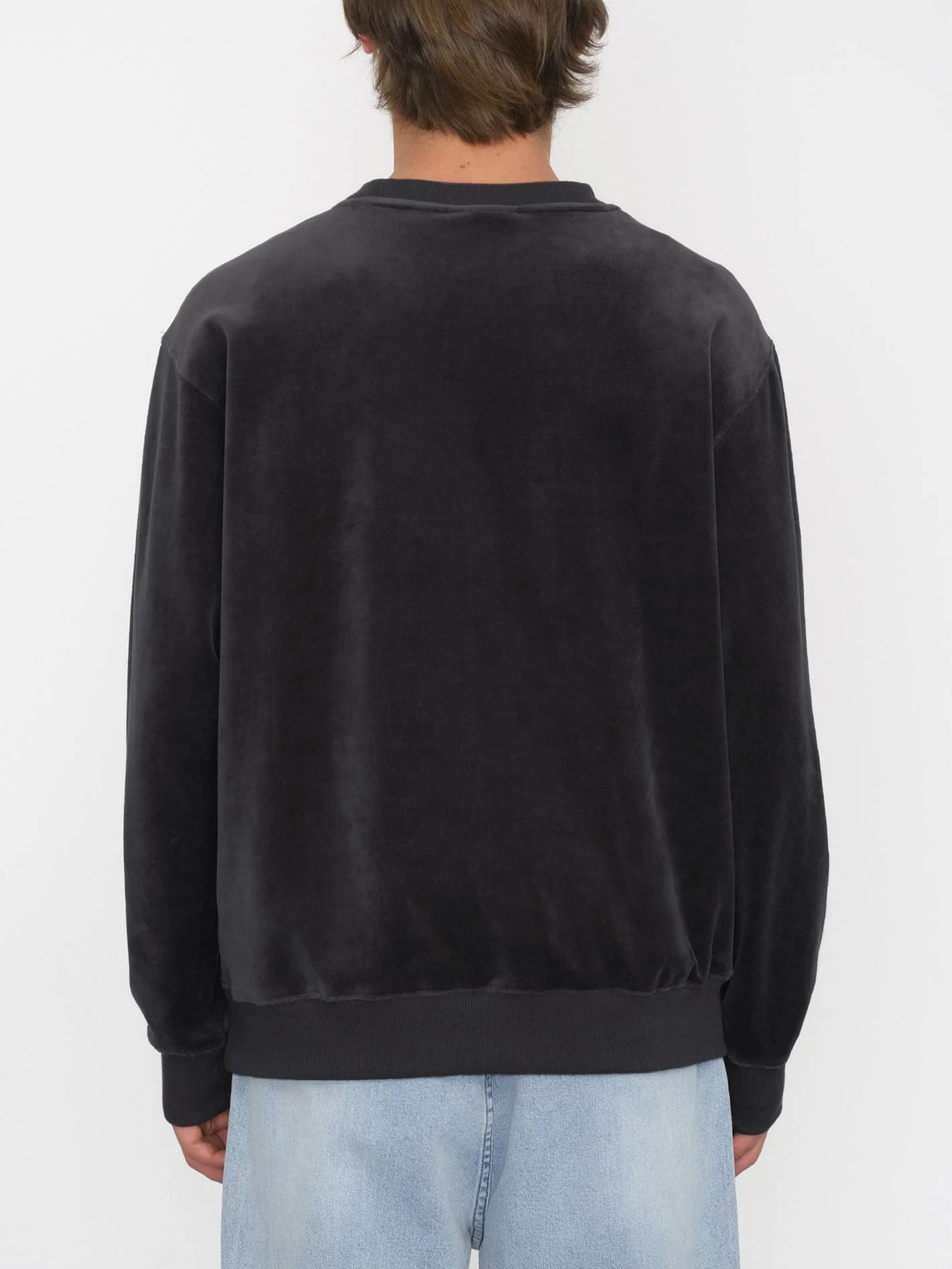 Sweatshirt Single Stone Velvet - BLACK - Image 2