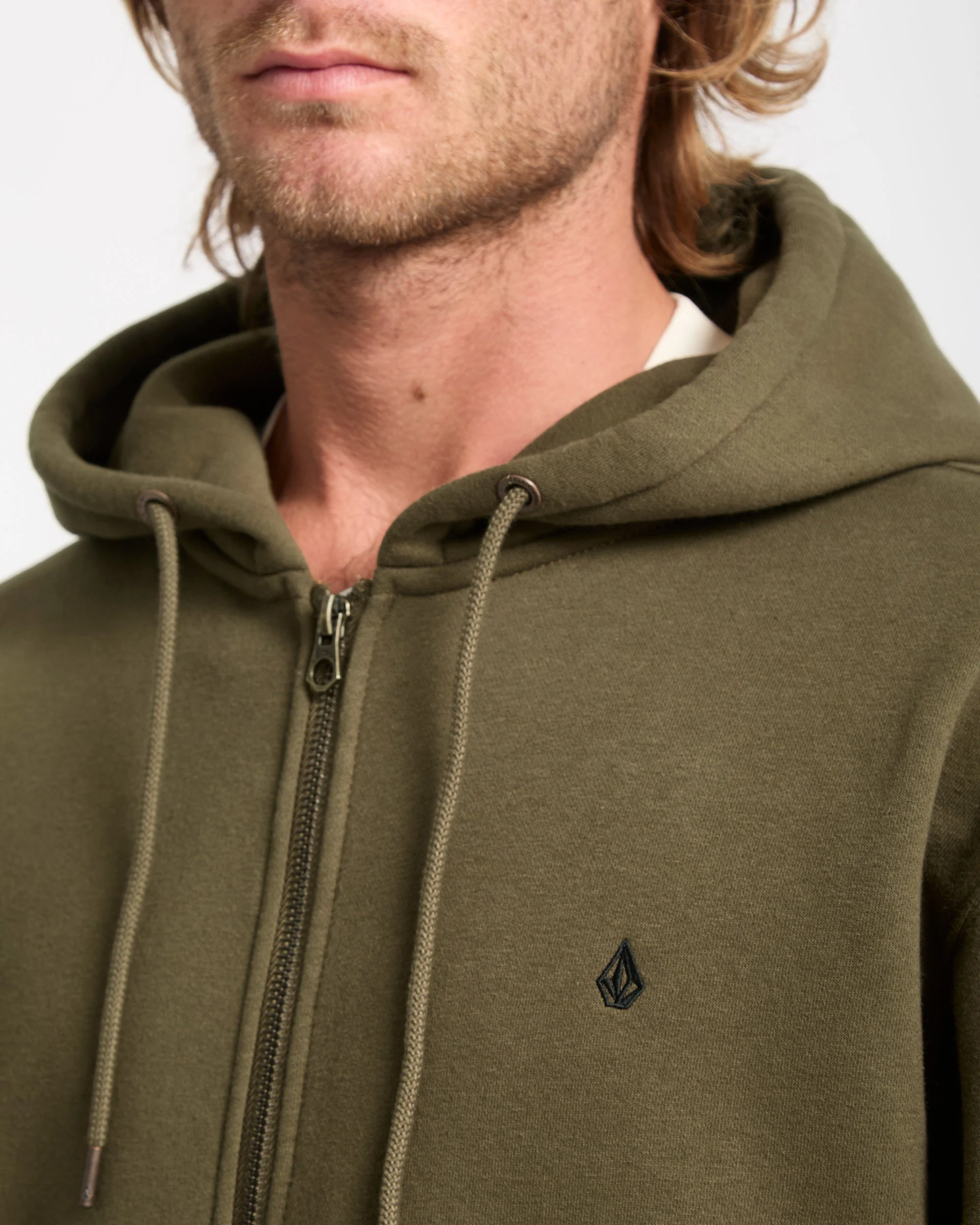 Sweat À Capuche Zippé Single Stone - Sage Leaf - Image 3