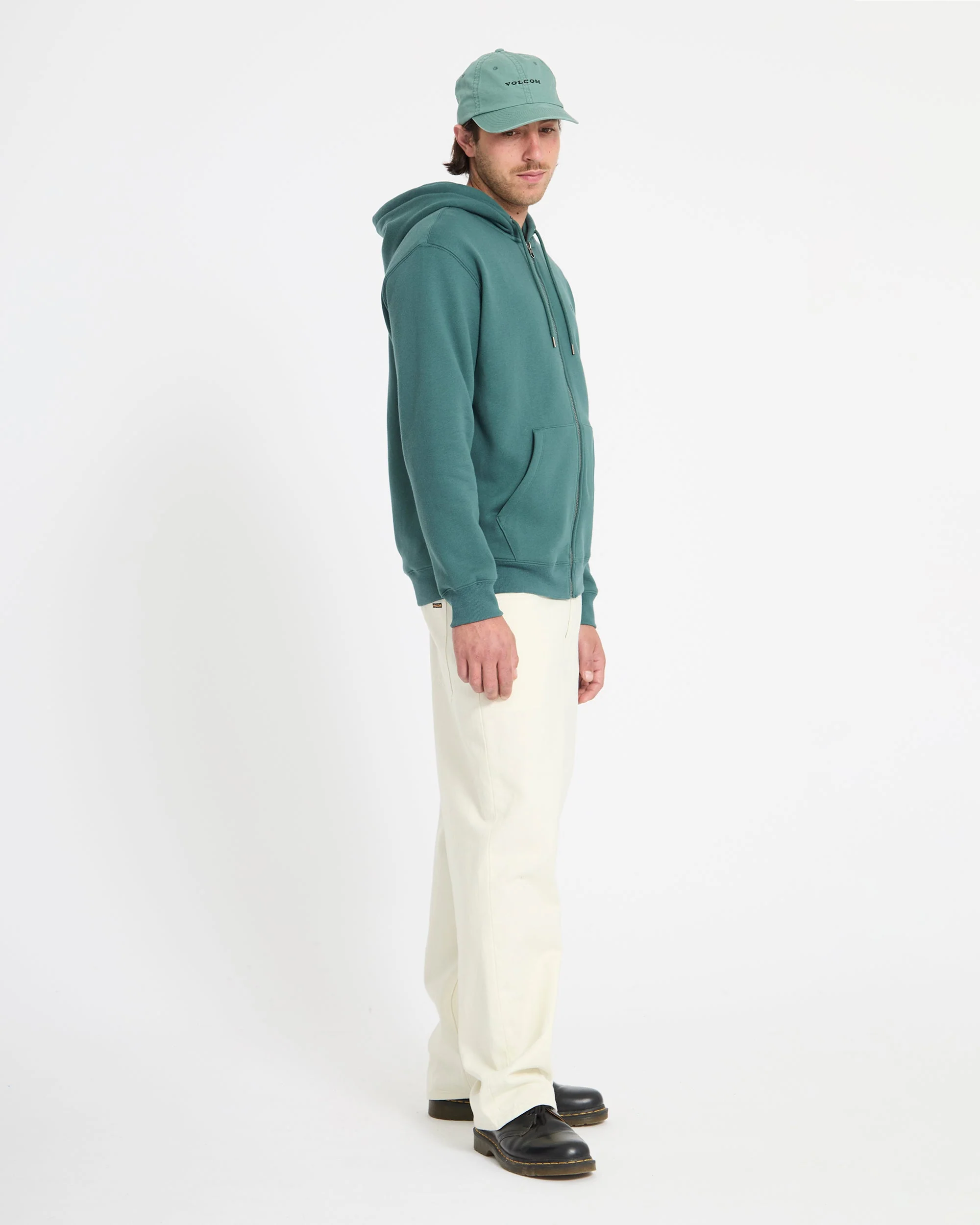 Sweat à capuche zippé Single Stone - Rifle Green - Image 6