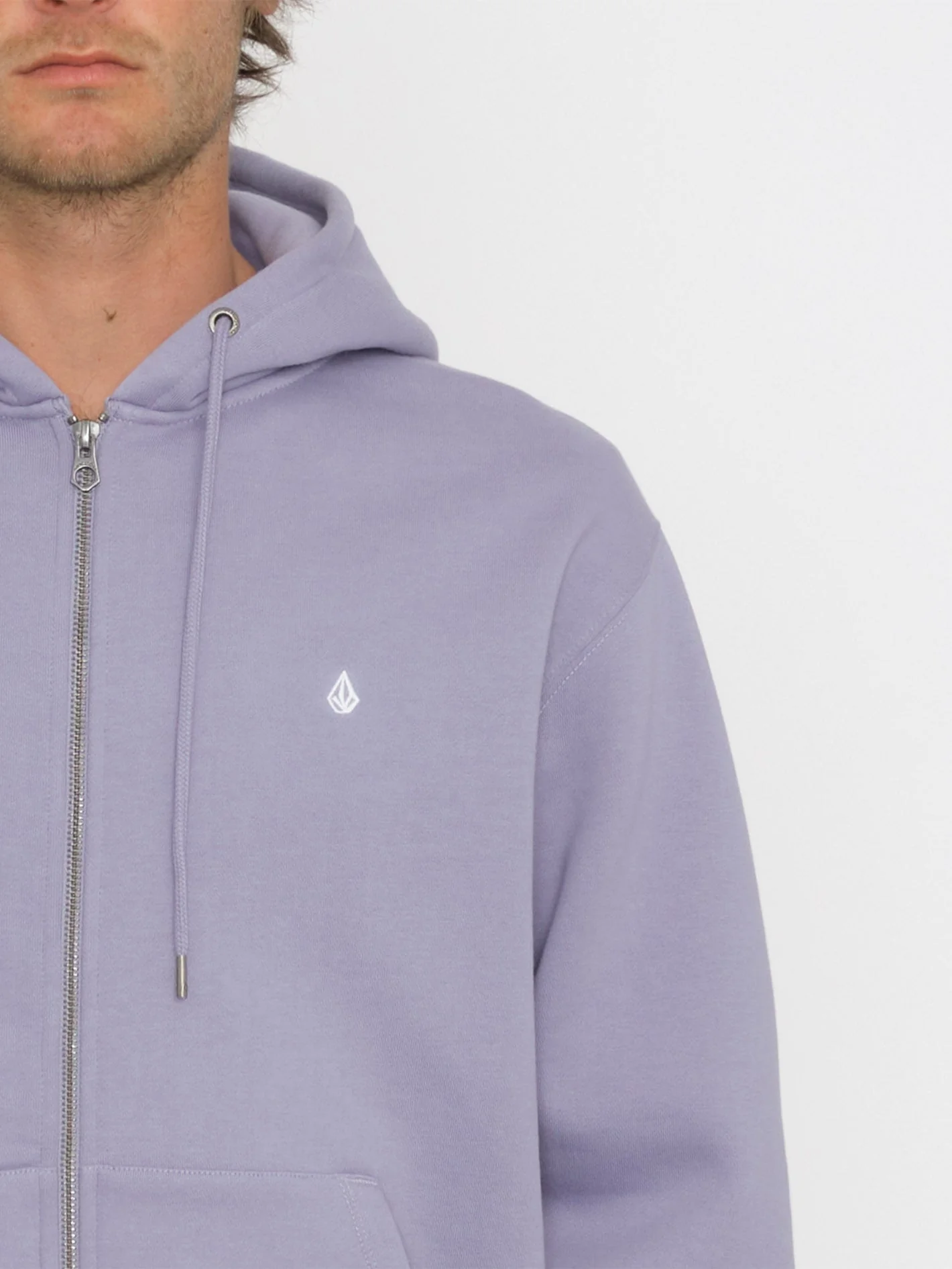 Sweat à capuche zippé Single Stone - VIOLET DUST - Image 3