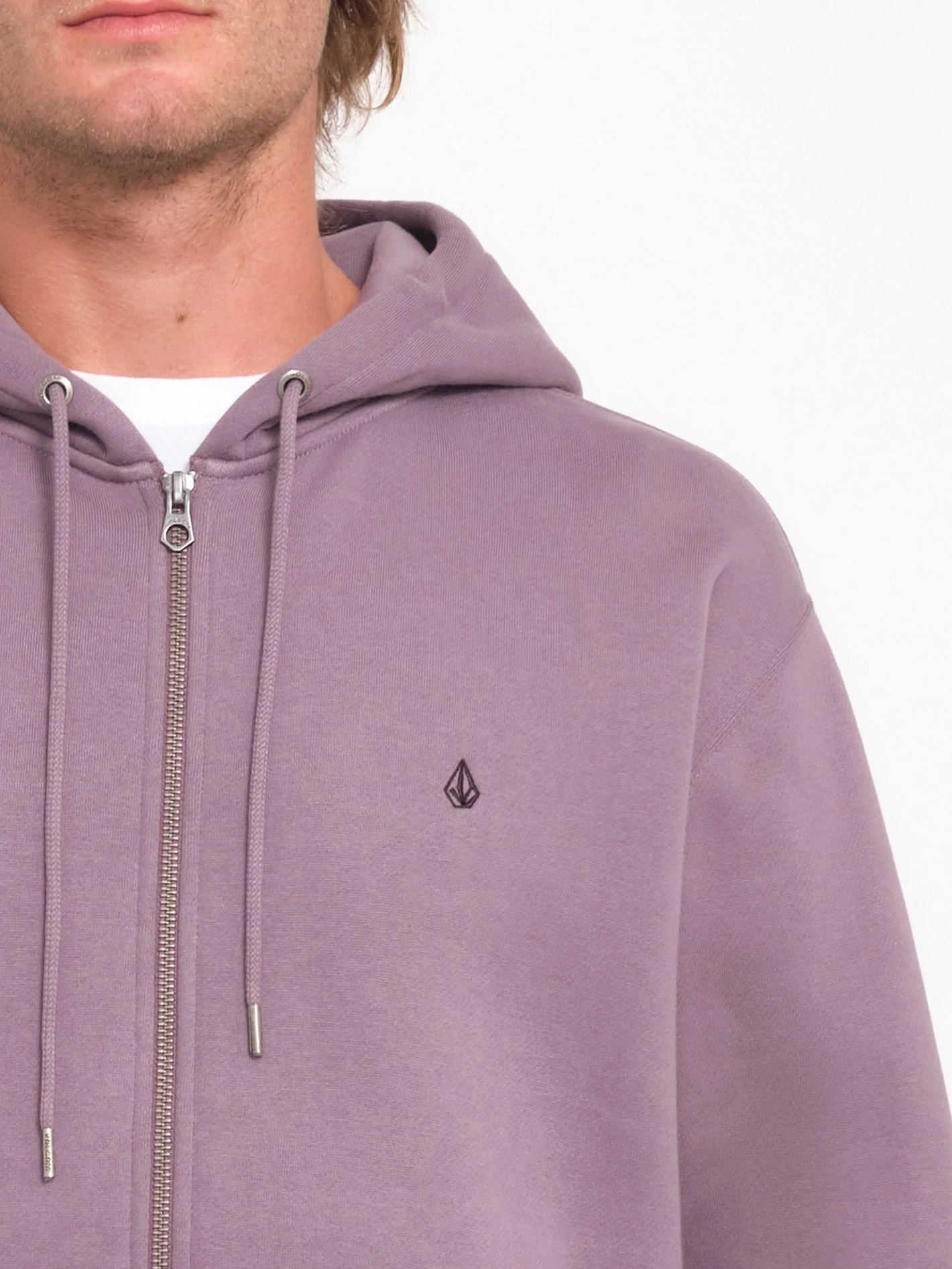 Sweat à capuche zippé Single Stone - VINTAGE VIOLET - Image 3