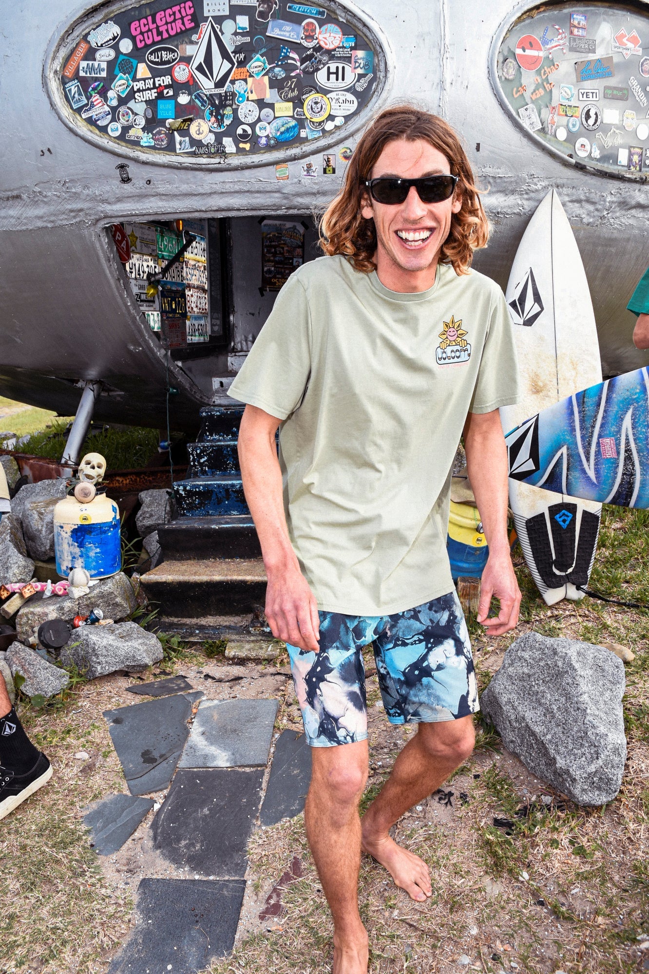 Boardshort Skulli Wash Stoney 19" - NAVY