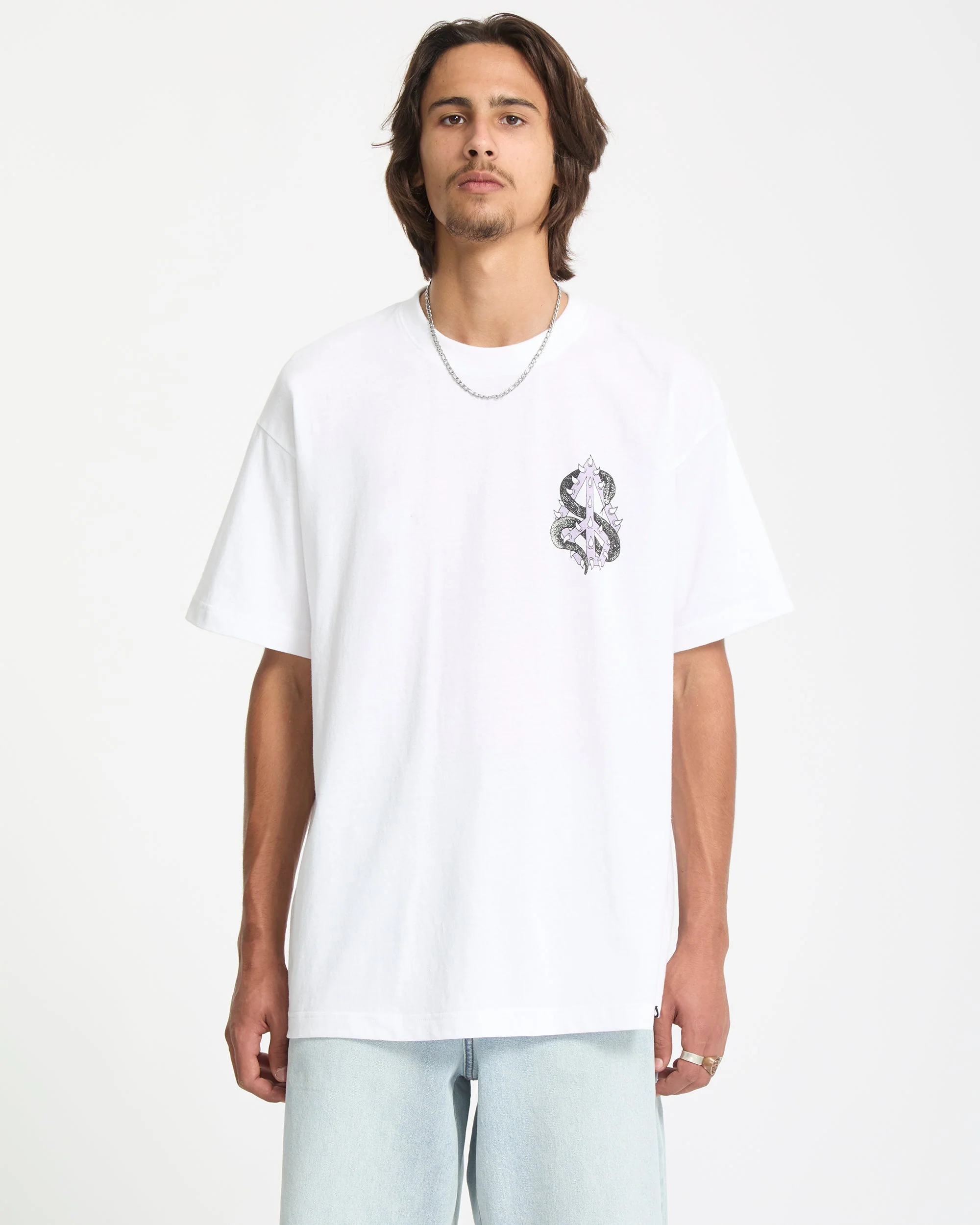 T-Shirt Snake Peace - White - Image 2