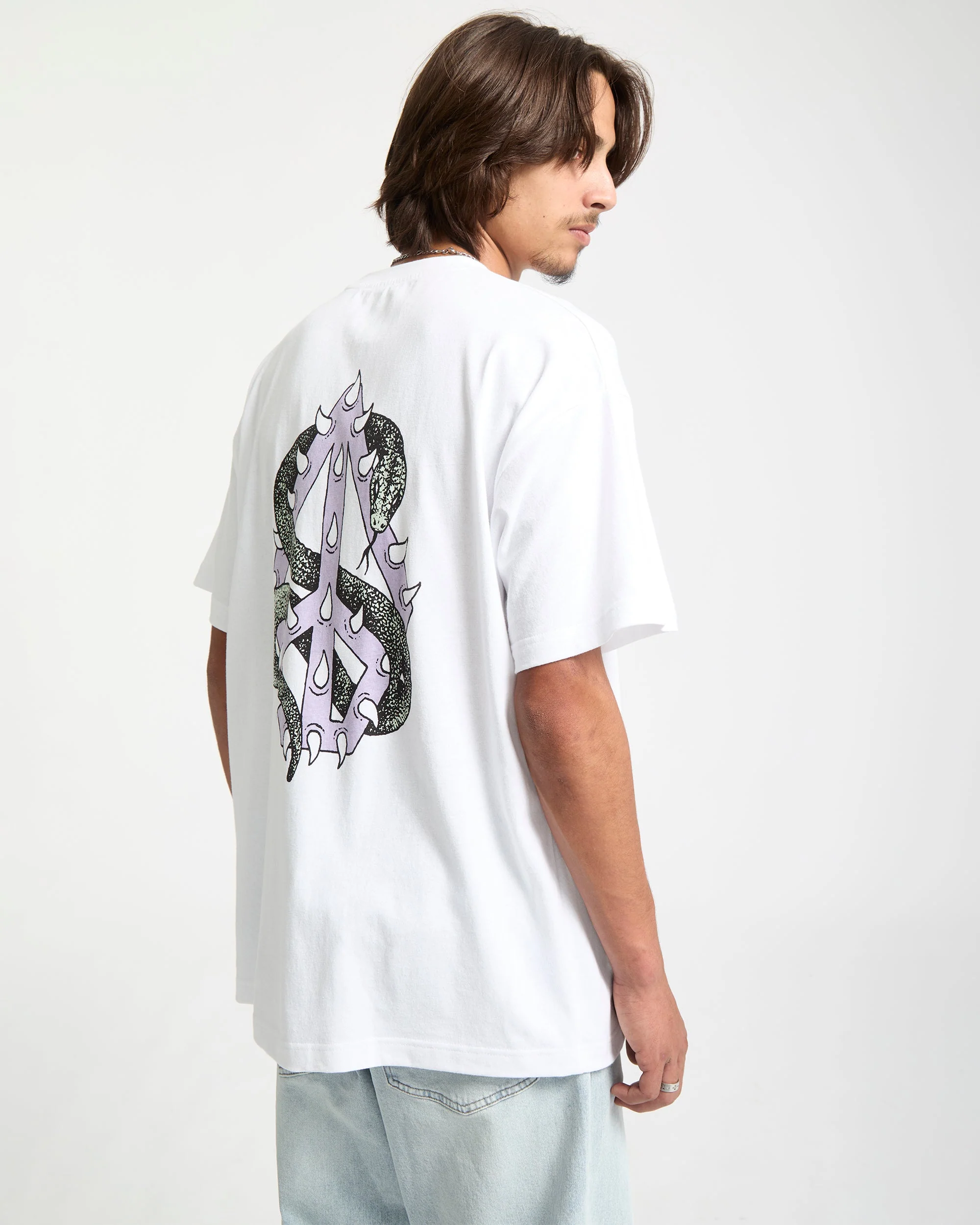 T-Shirt Snake Peace - White - Image 5