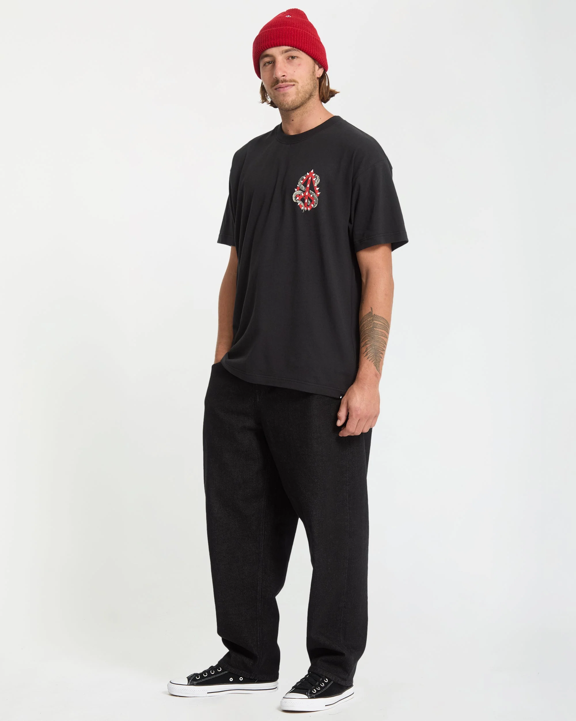 T-Shirt Snake Peace - Black - Image 6