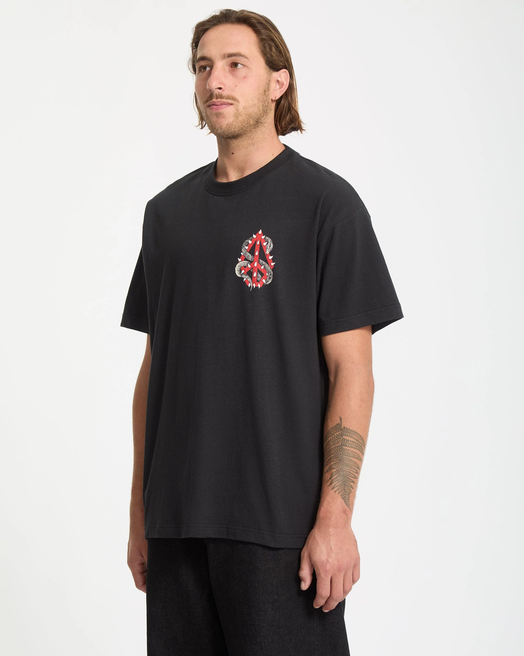 T-Shirt Snake Peace - Black - Image 7