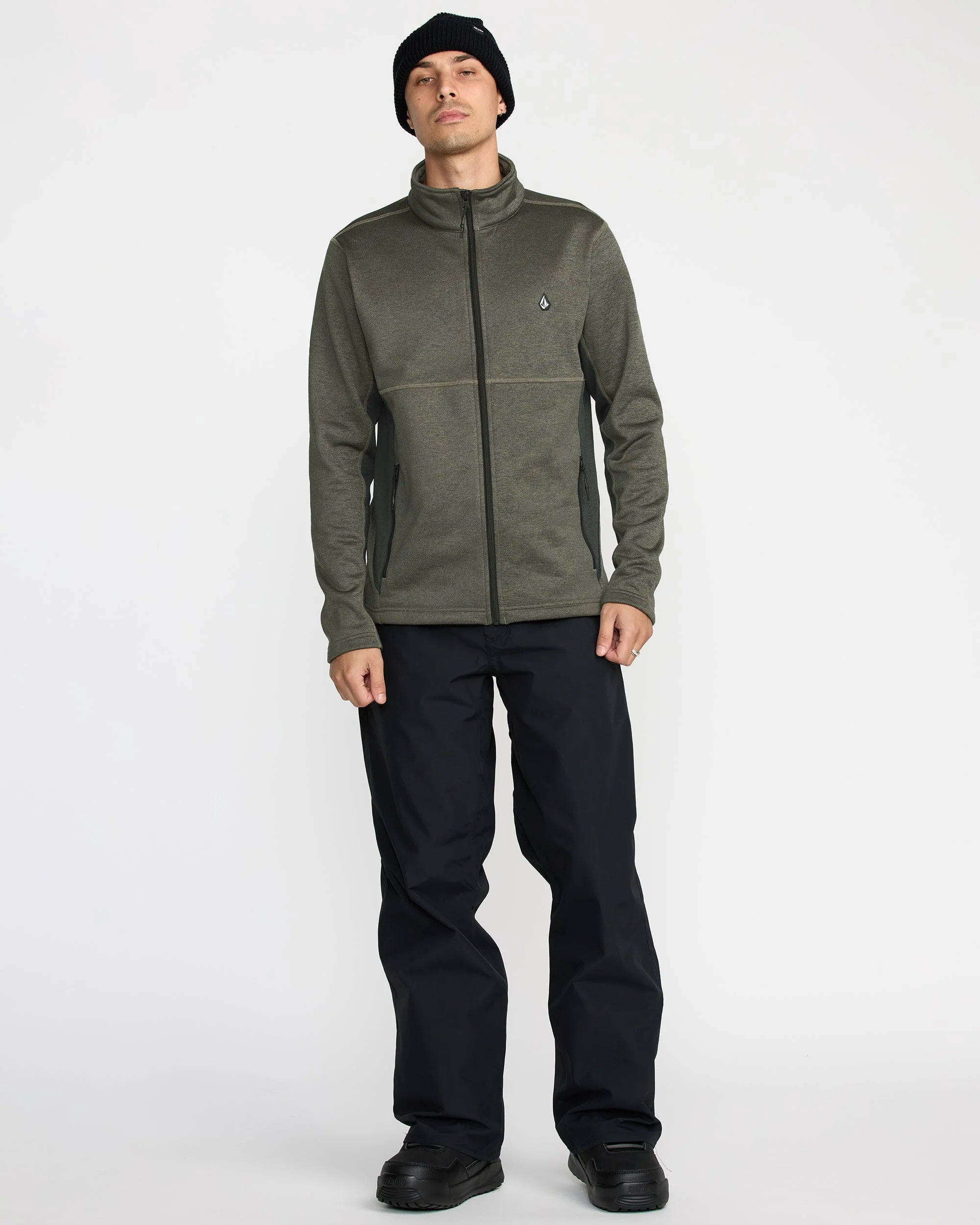 Sweat zippé en molleton Snowbound - Military - Image 3