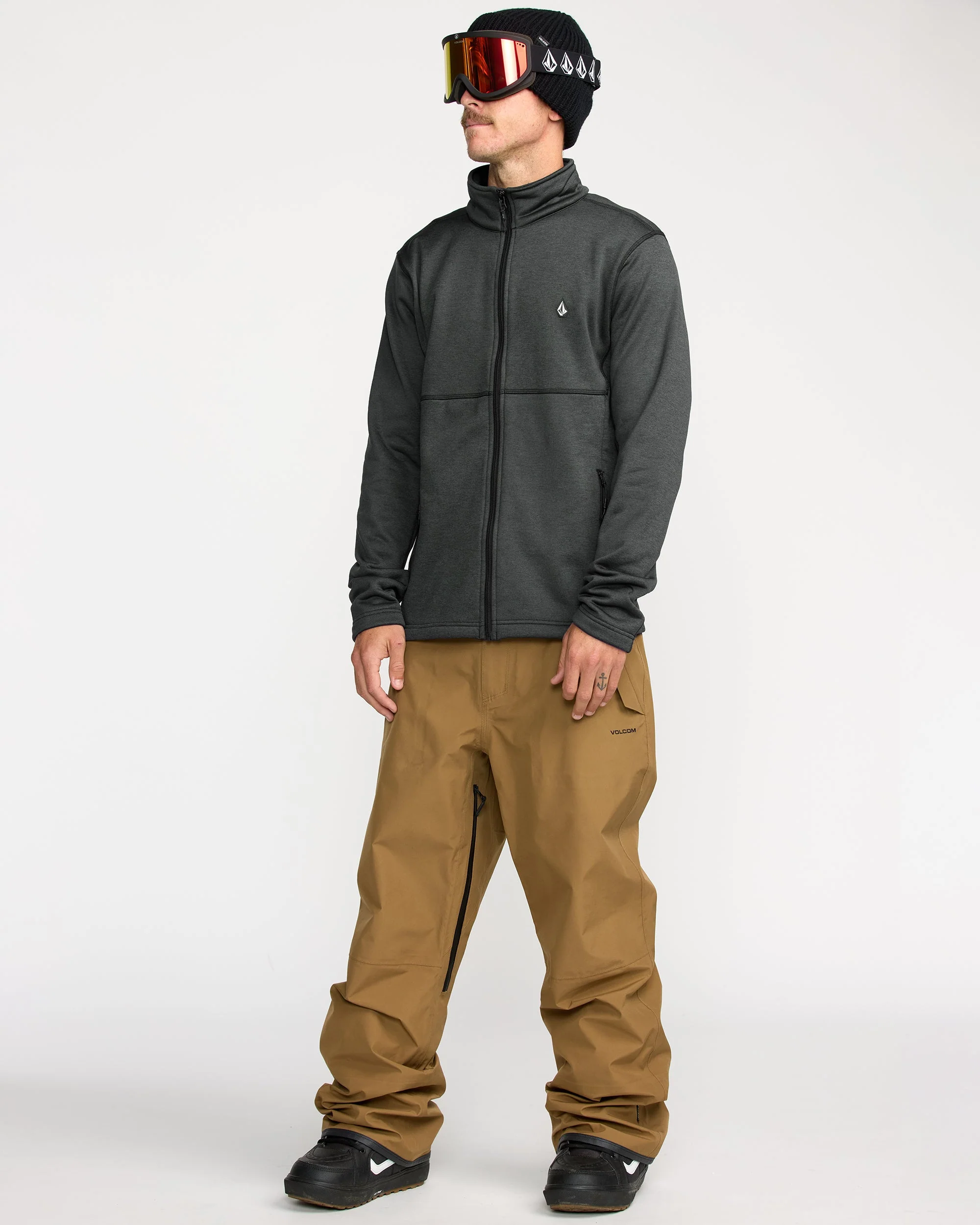 Sweat zippé en molleton Snowbound - Black - Image 3
