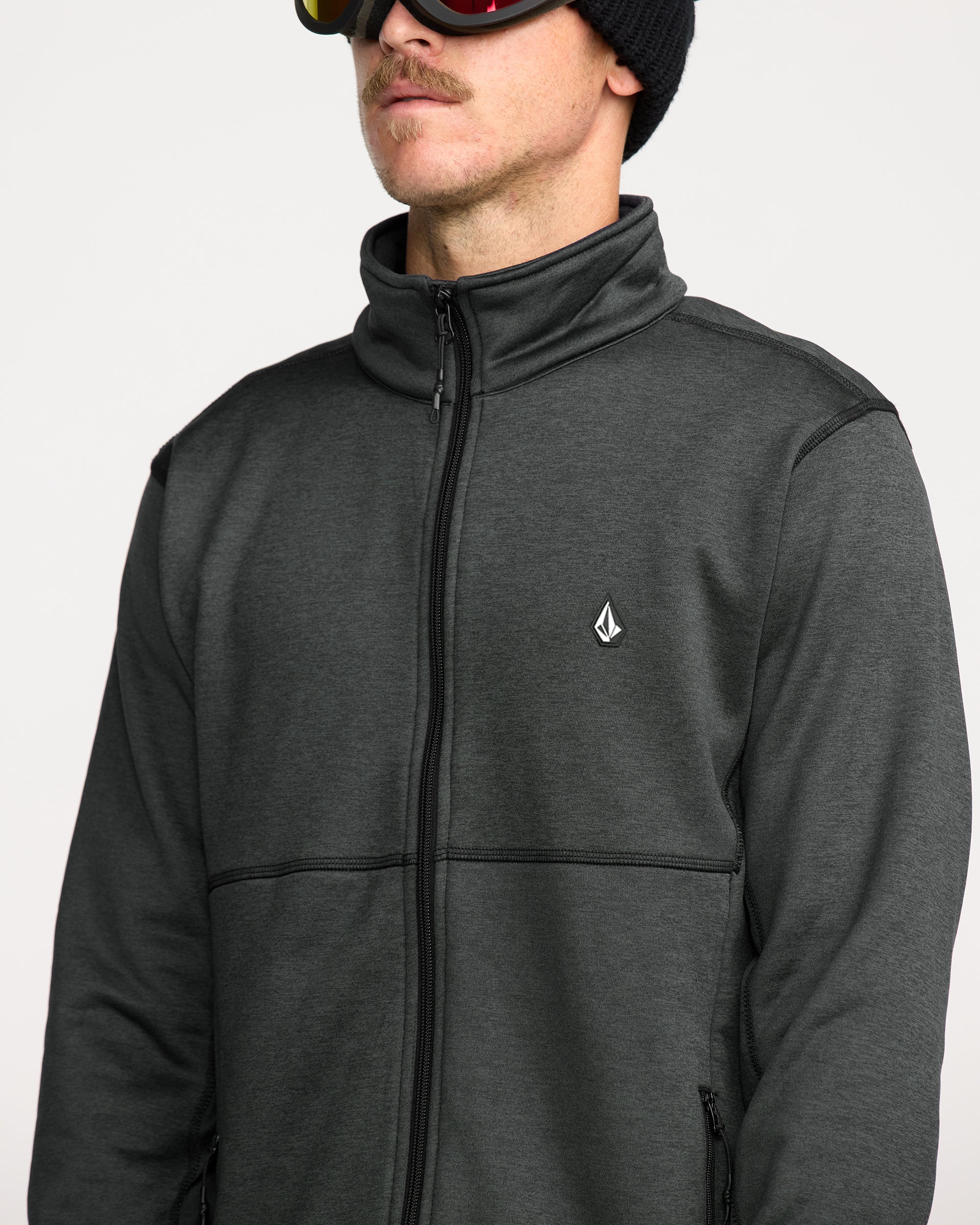 Sweat zippé en molleton Snowbound - Black - Image 5